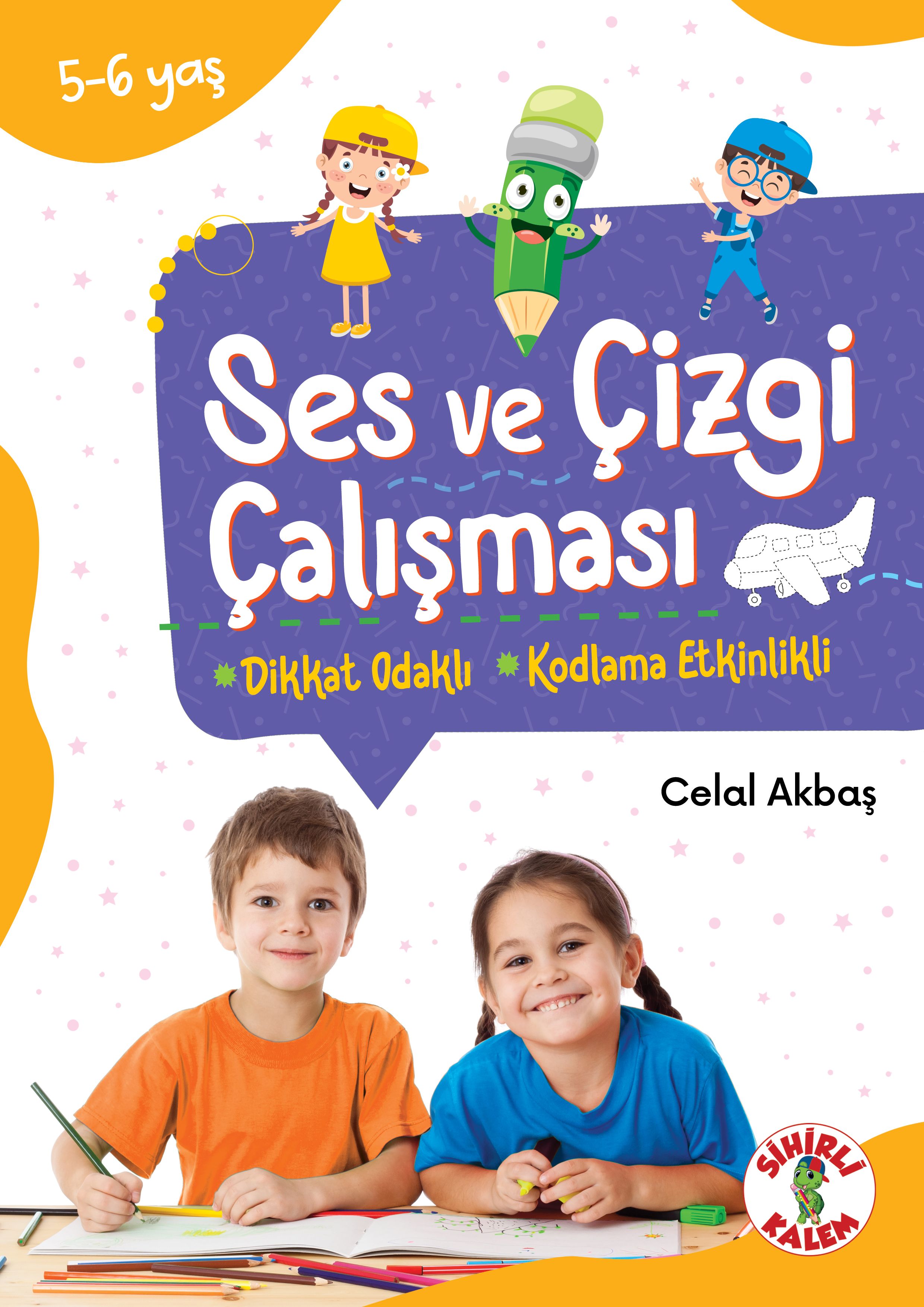 Dikkat Odaklı Etkinlik Kitabı Ses ve Çizgi Çalışması 5-6 Yaş