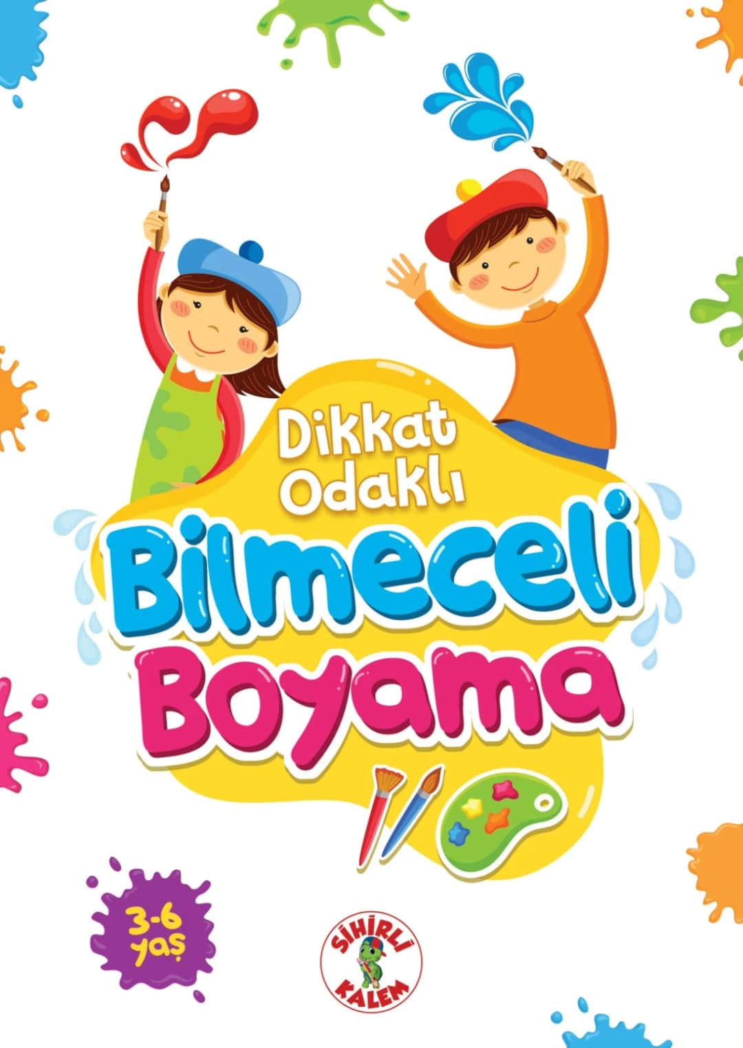 Dikkat Odaklı Bilmeceli Boyama kitap kapağı
