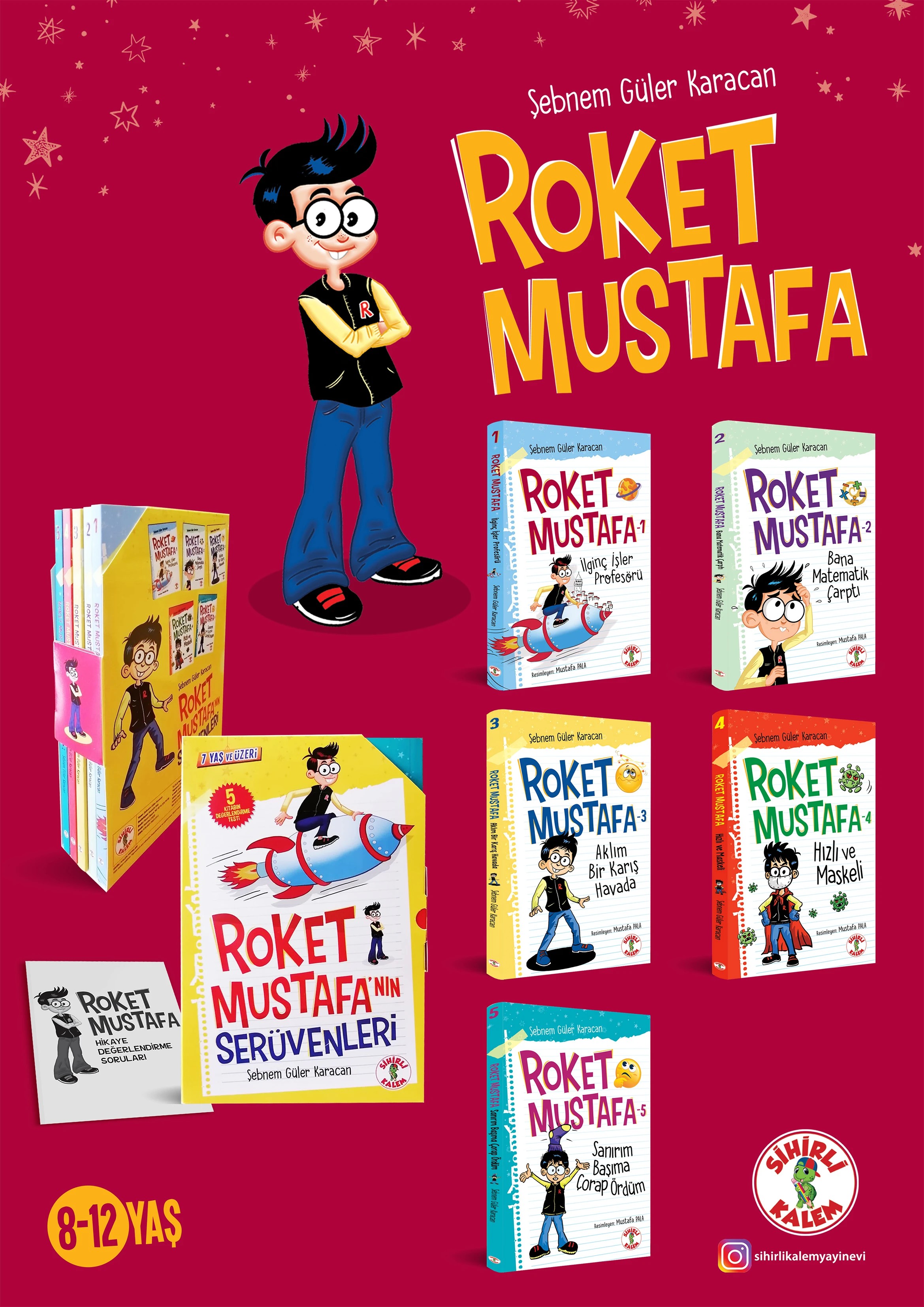 Roket Mustafa'nın Serüvenleri (5 Kitap+ Değerlendirme Testi)
