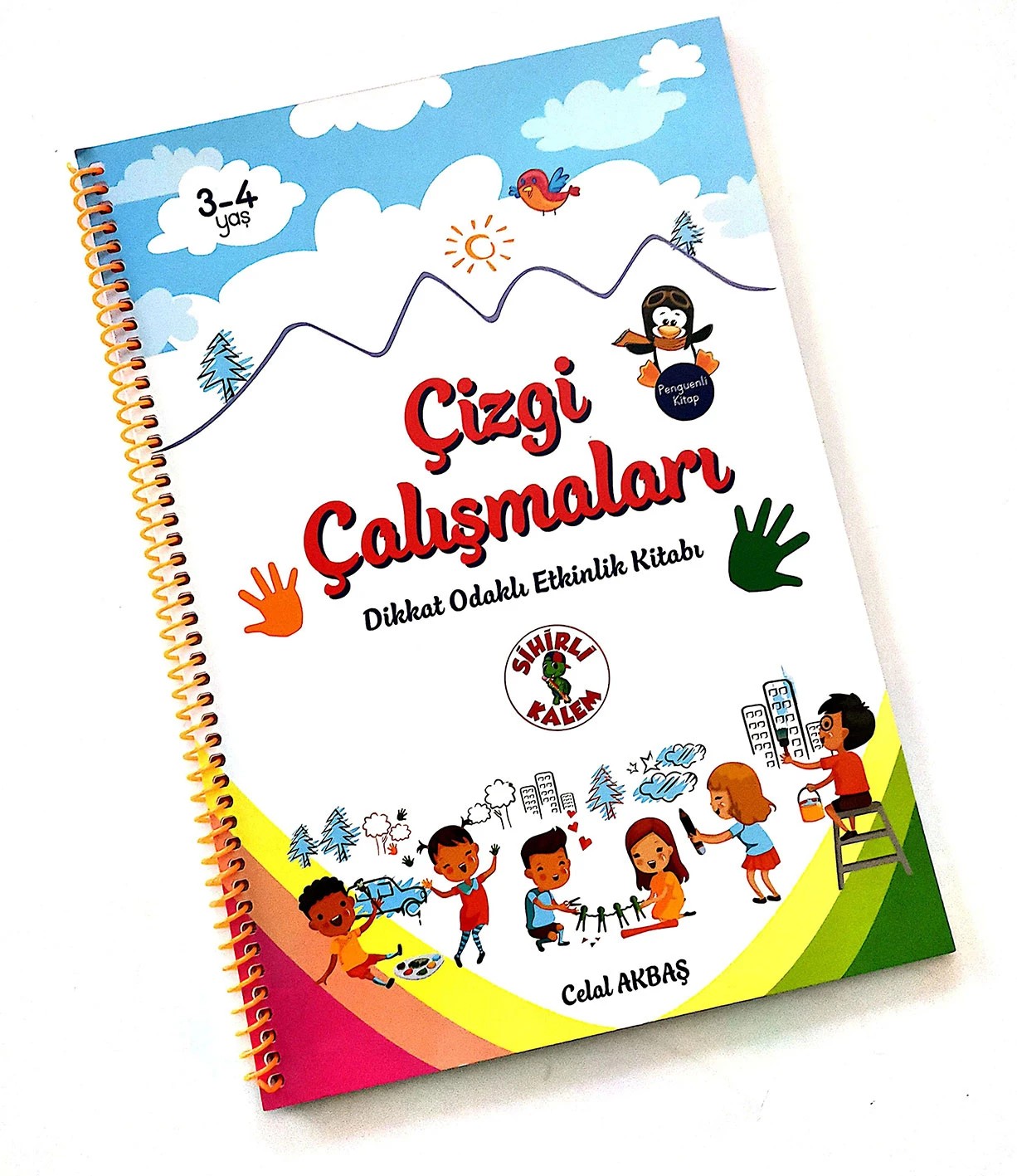 Çizgi Çalışmaları - Dikkat Odaklı Etkinlik Kitabı 3-4 yaş