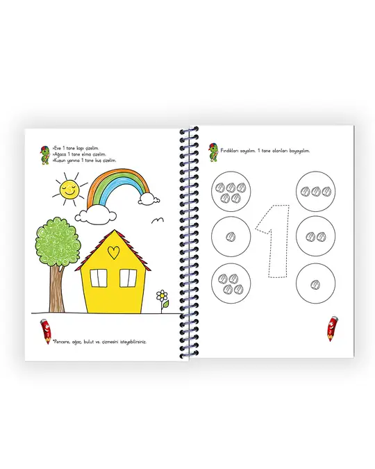 Matematik - Dikkat Odaklı Etkinlik Kitabı 3-4 Yaş iç sayfa