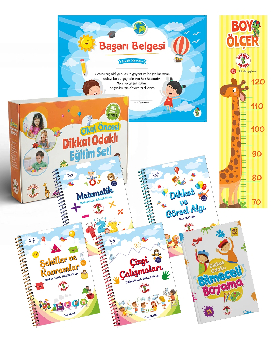 Dikkat Odaklı Eğitim Seti 3-4 Yaş | Sihirli Kalem | Set