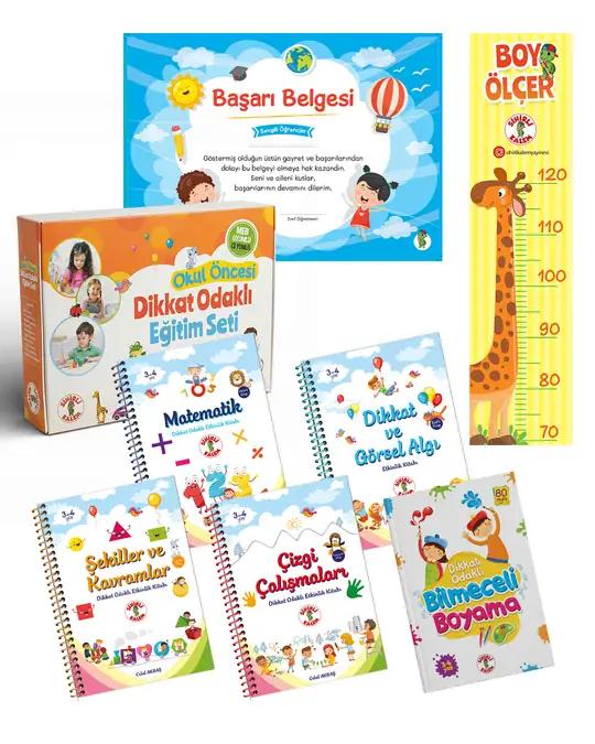 Dikkat Odaklı Eğitim Seti 3-4 Yaş