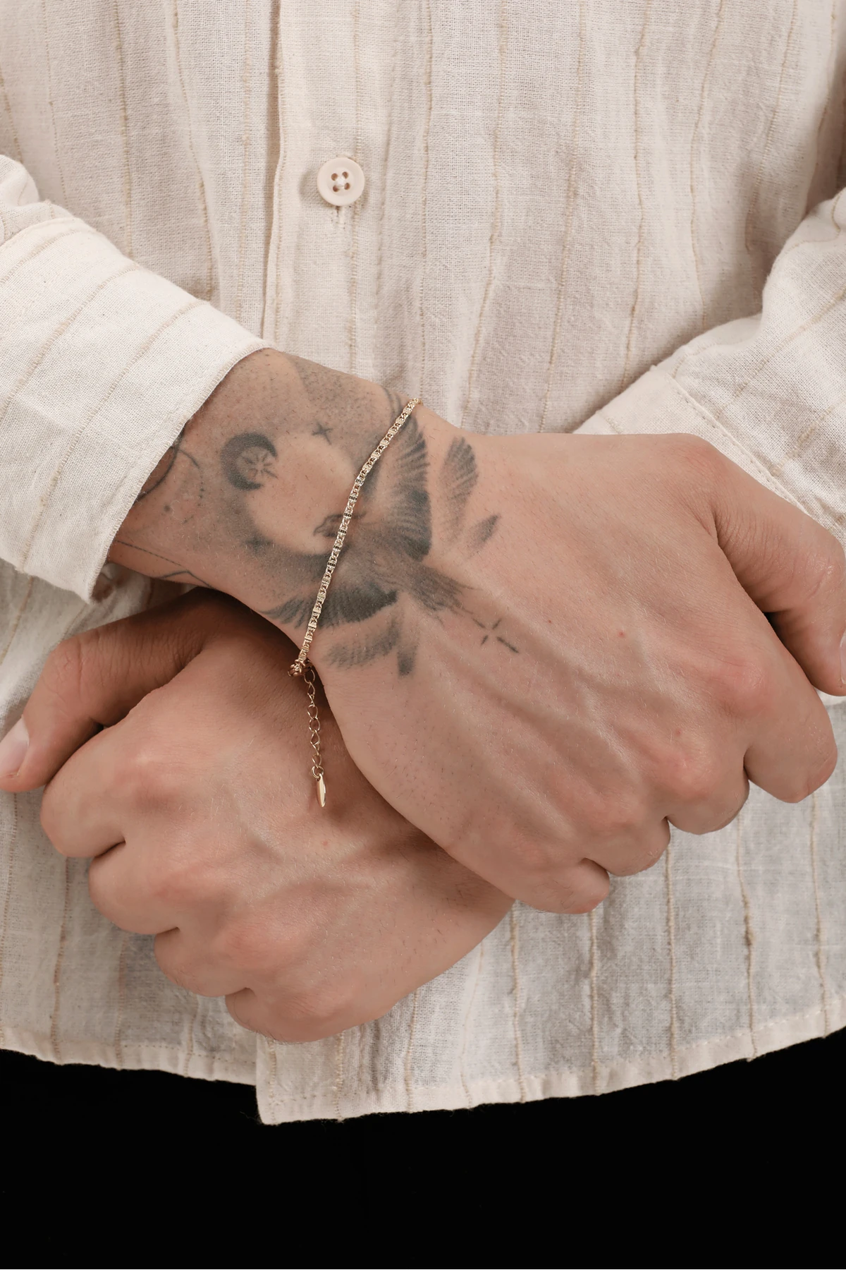 Turgun Altın Renk Elmas Kesim Burgu Kutu Zincir Xuping Unisex Bileklik