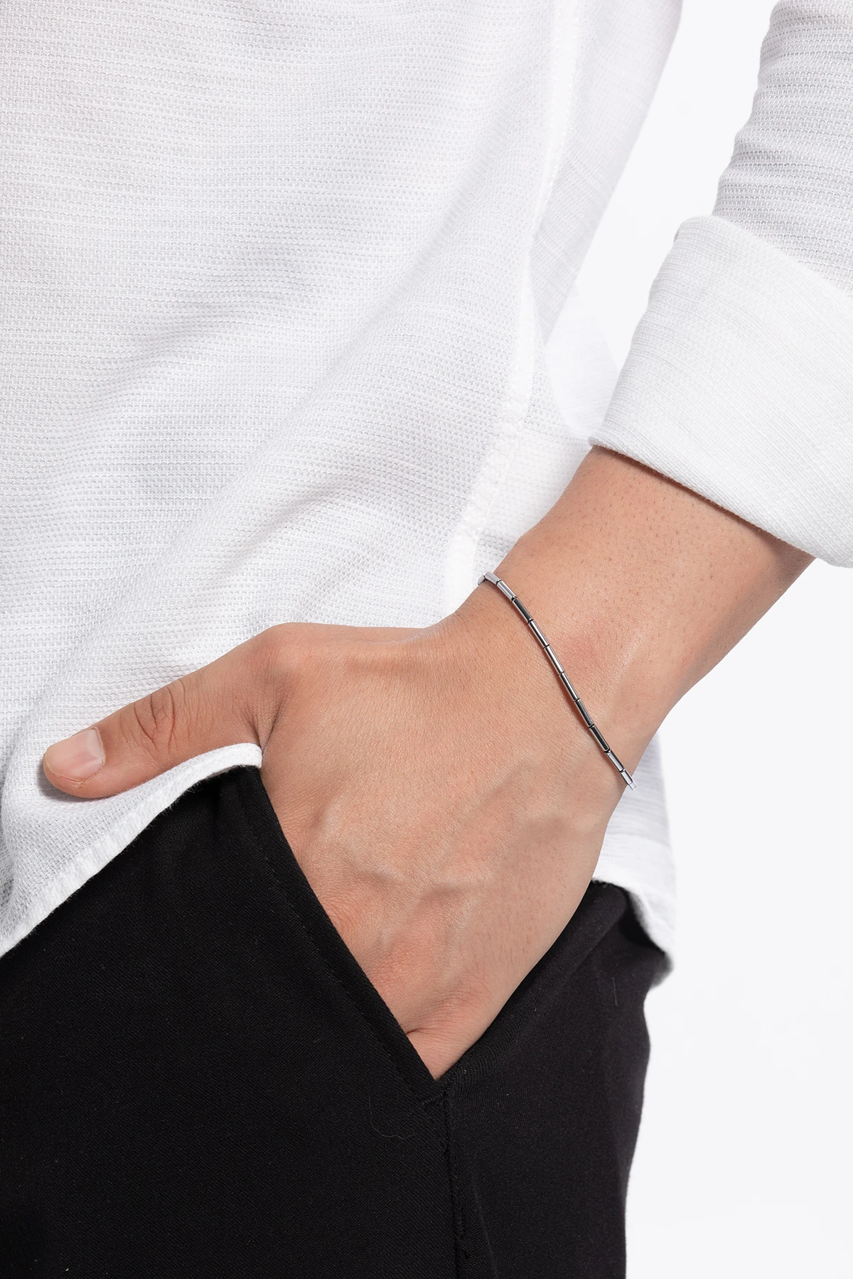 Atanatar Doğal Taşlı Erkek Ayarlanabilir Makrome Bileklik