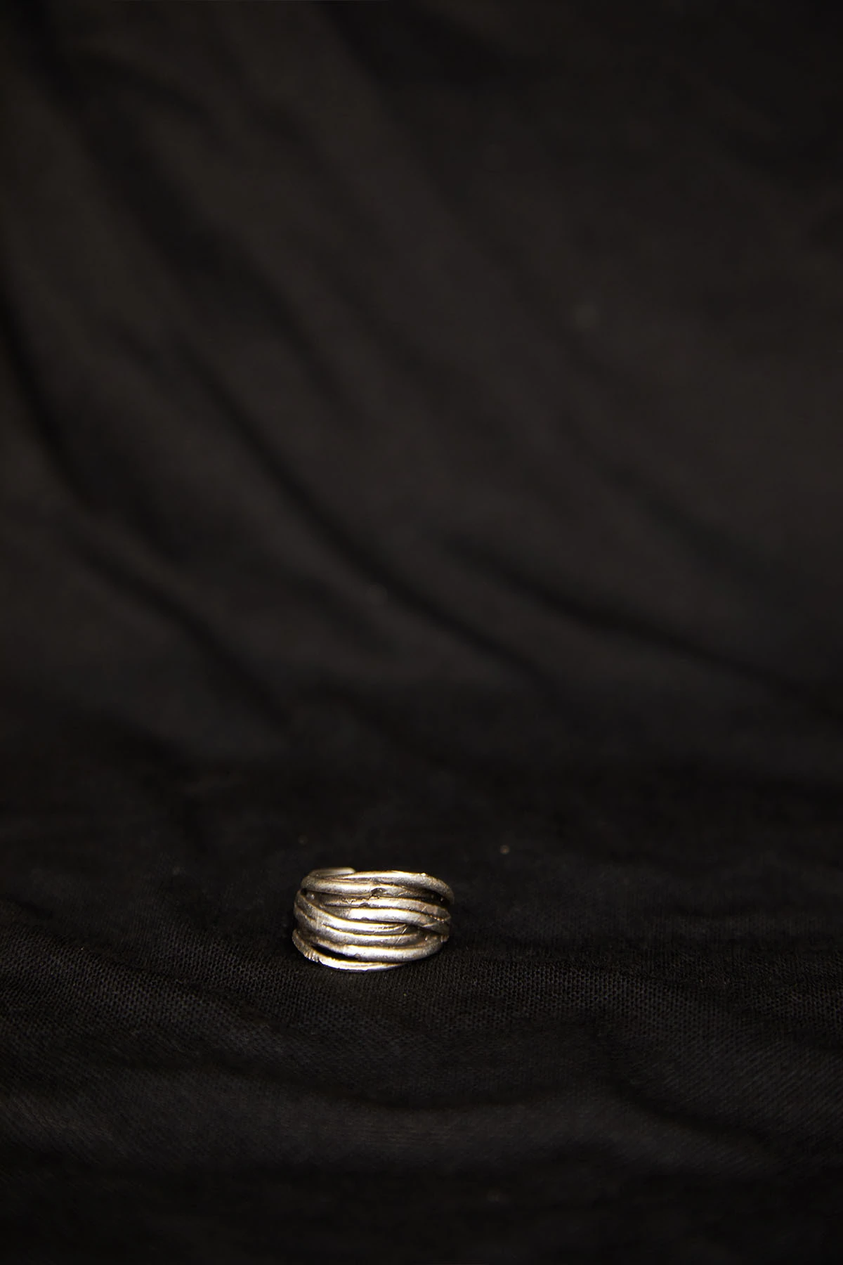 Gorbag Erkek Sarmal Vintage Model Gümüş Kaplama Yüzük