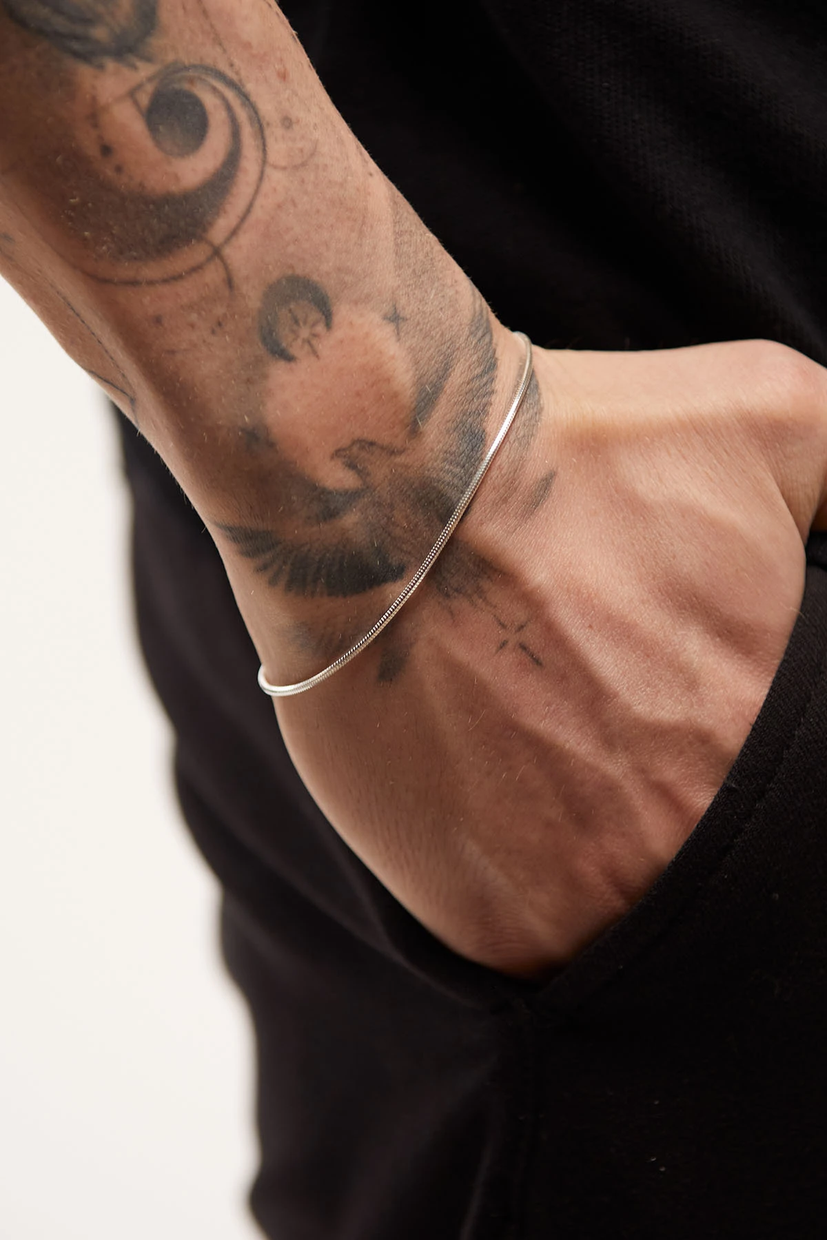 Maiar 925 Ayar Erkek Gümüş Bileklik – Özel Yılan Zincir Tasarım