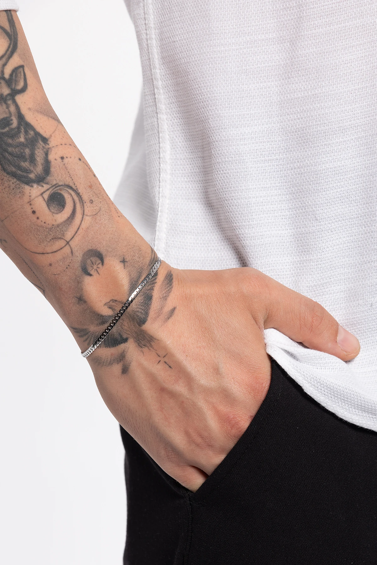 Bofur Premium Erkek Paslanmaz Çelik Snake Bileklik – Güçlü Ve Zarif Stil