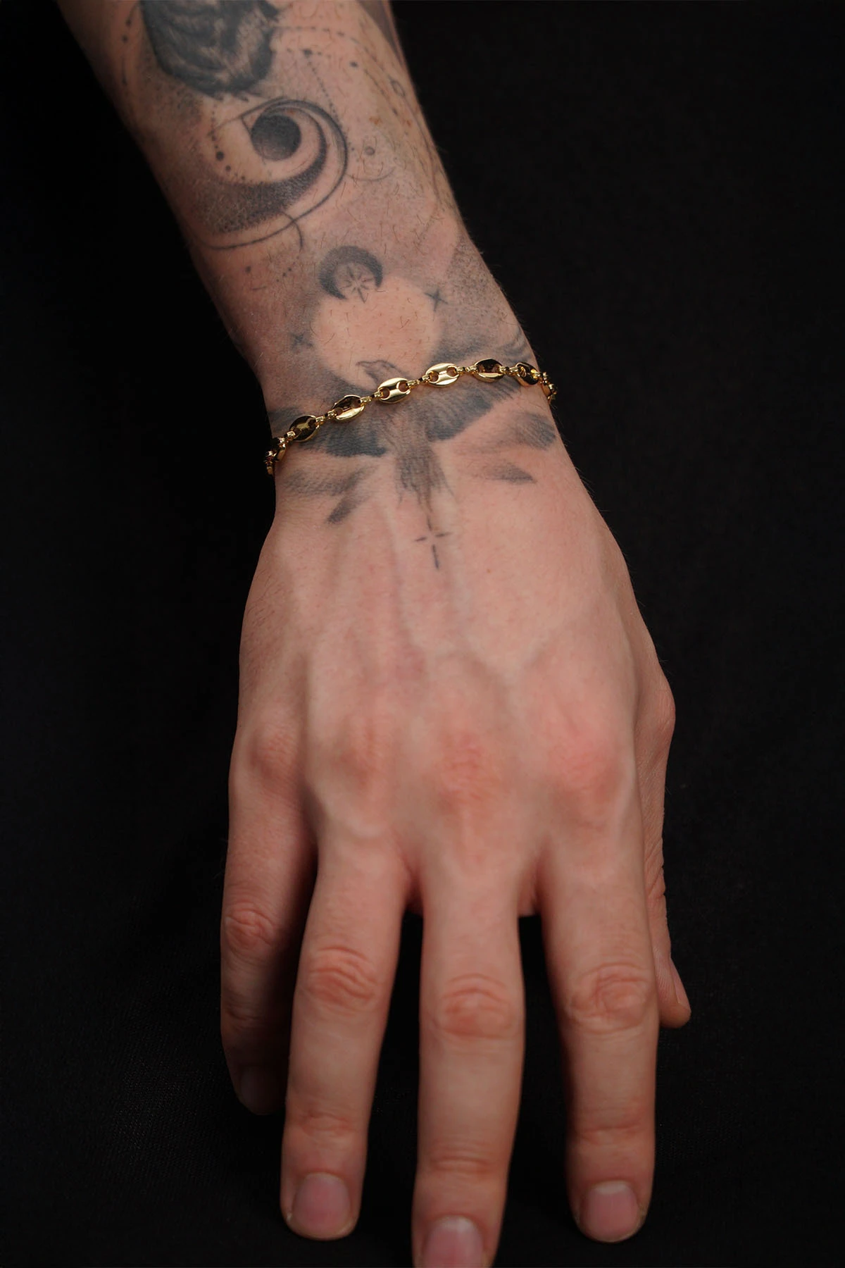 Ron,Gemici Model Altın Renk Paslanmaz Çelik Bileklik – Modern ve Şık