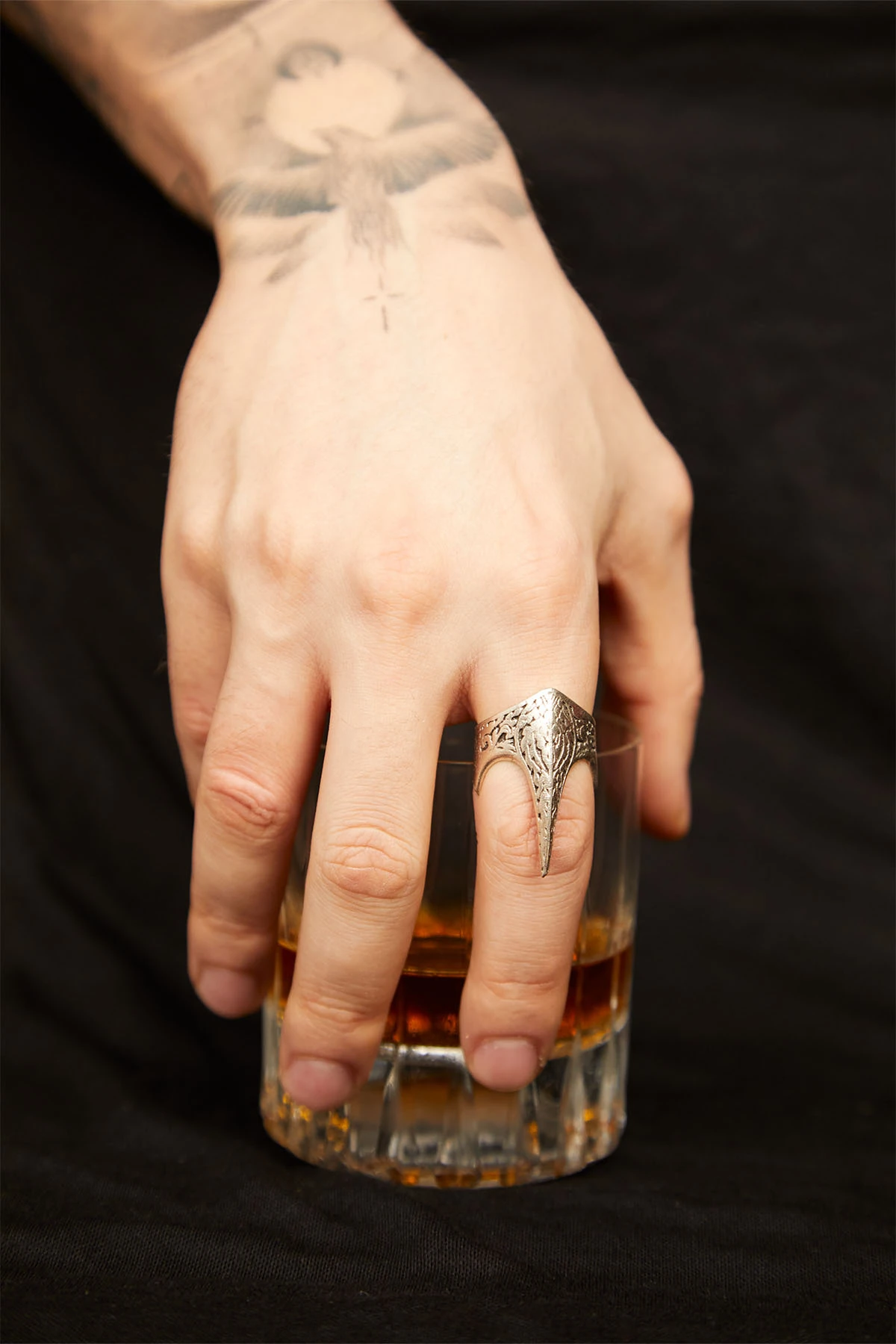 Glóin Erkek Tasarım Okçu Yüzük Model Gümüş Kaplama Yüzük