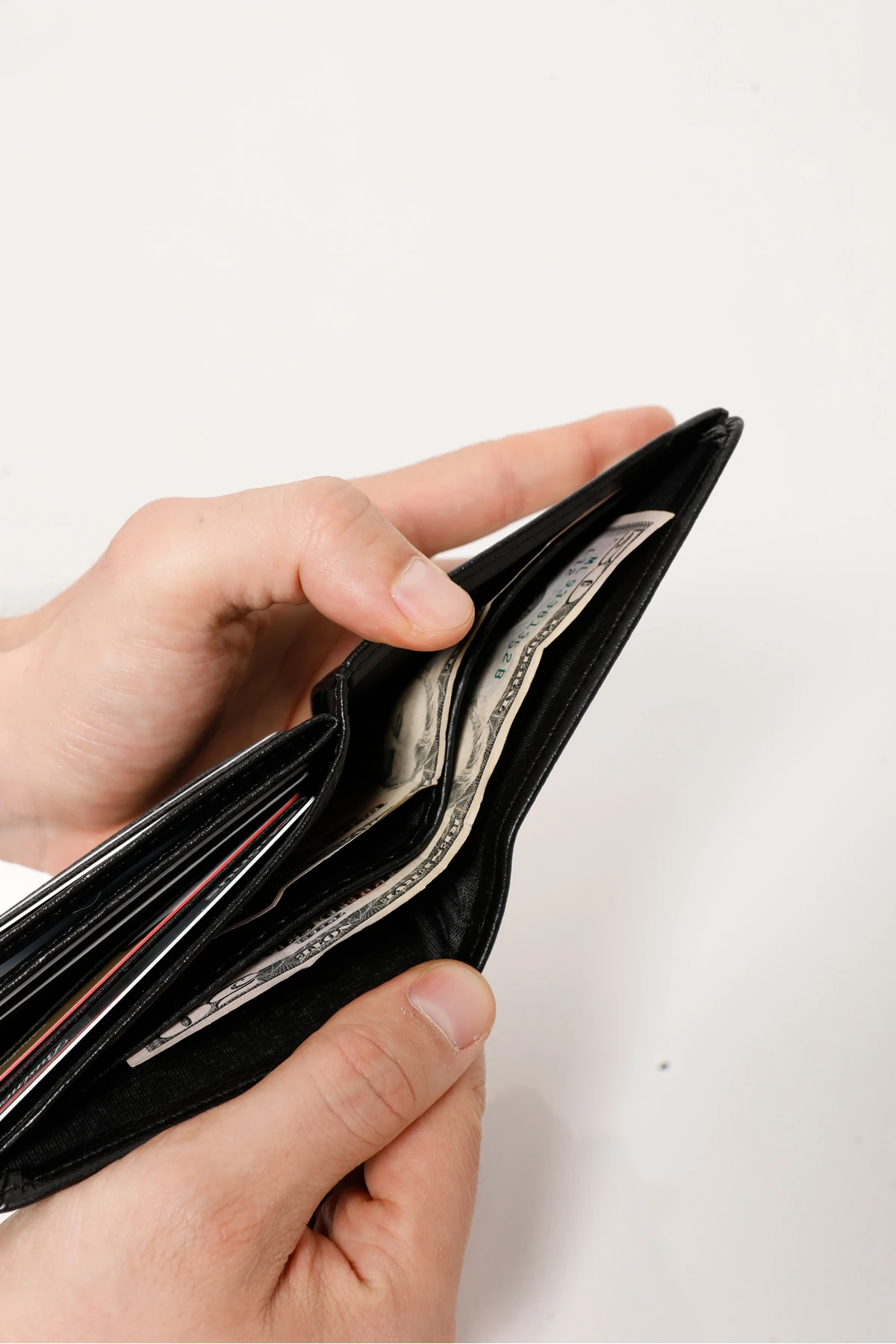 Erkek Siyah Vegan Deri Yatay Klasik Cüzdan