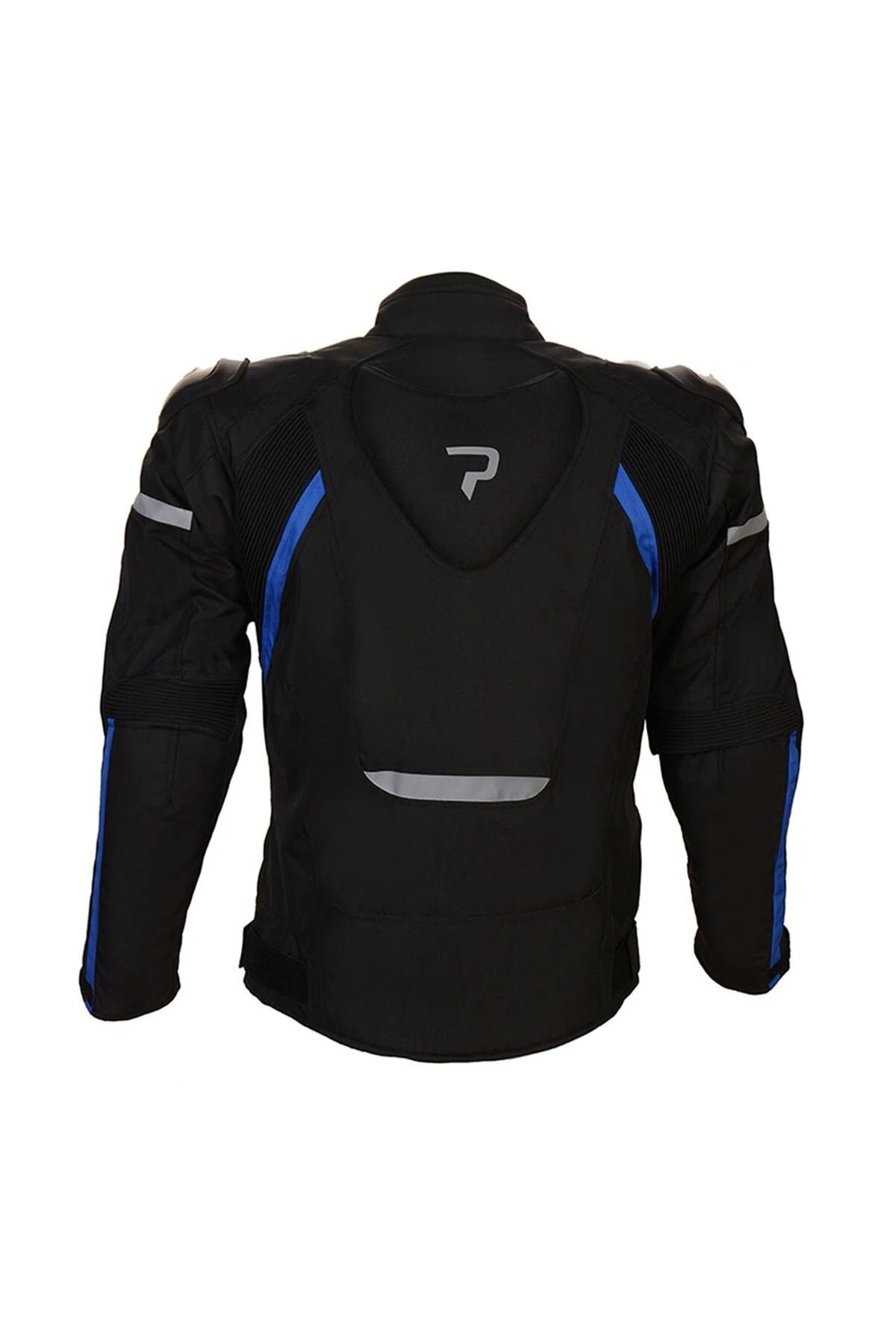 Erkek Mavi Desenli Siyah Colombia Motosiklet Montu