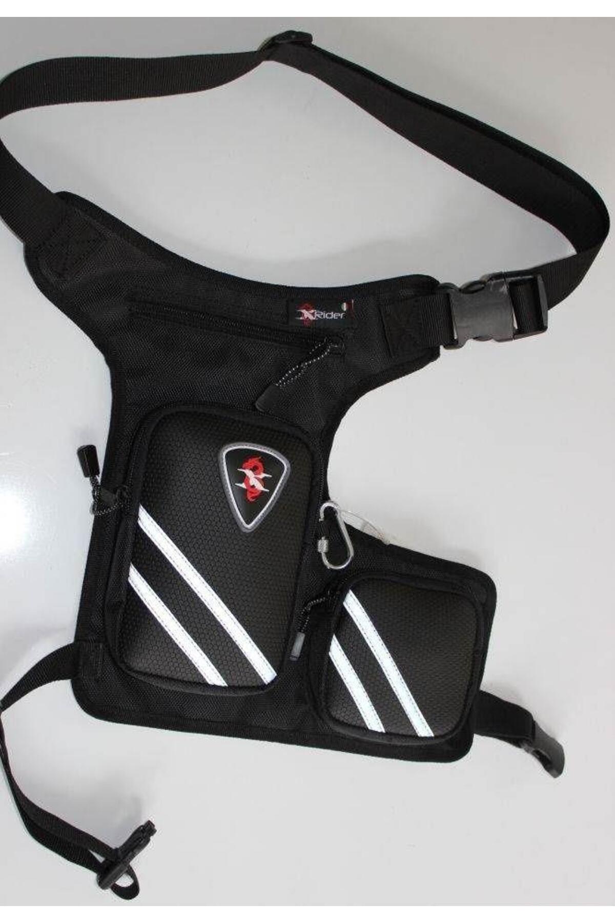 43 MAXİ ÇİFT BÖLMELİ Motosiklet Bacak Çantası Bel Çantası