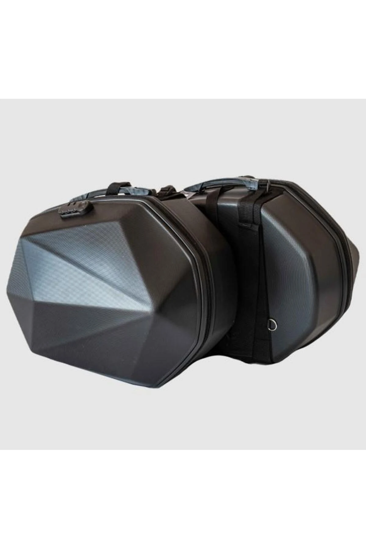 70884 Diamond Şifreli Yan Heybe Çanta Takımı 60 Litre Motosiklet Çantası