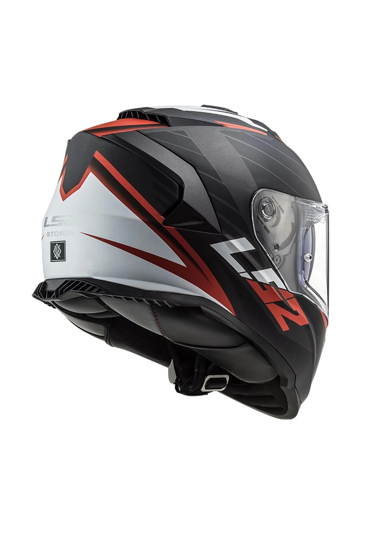 Ff800 Storm 2 Nerve Mat Black Red Motorcu Kaskı