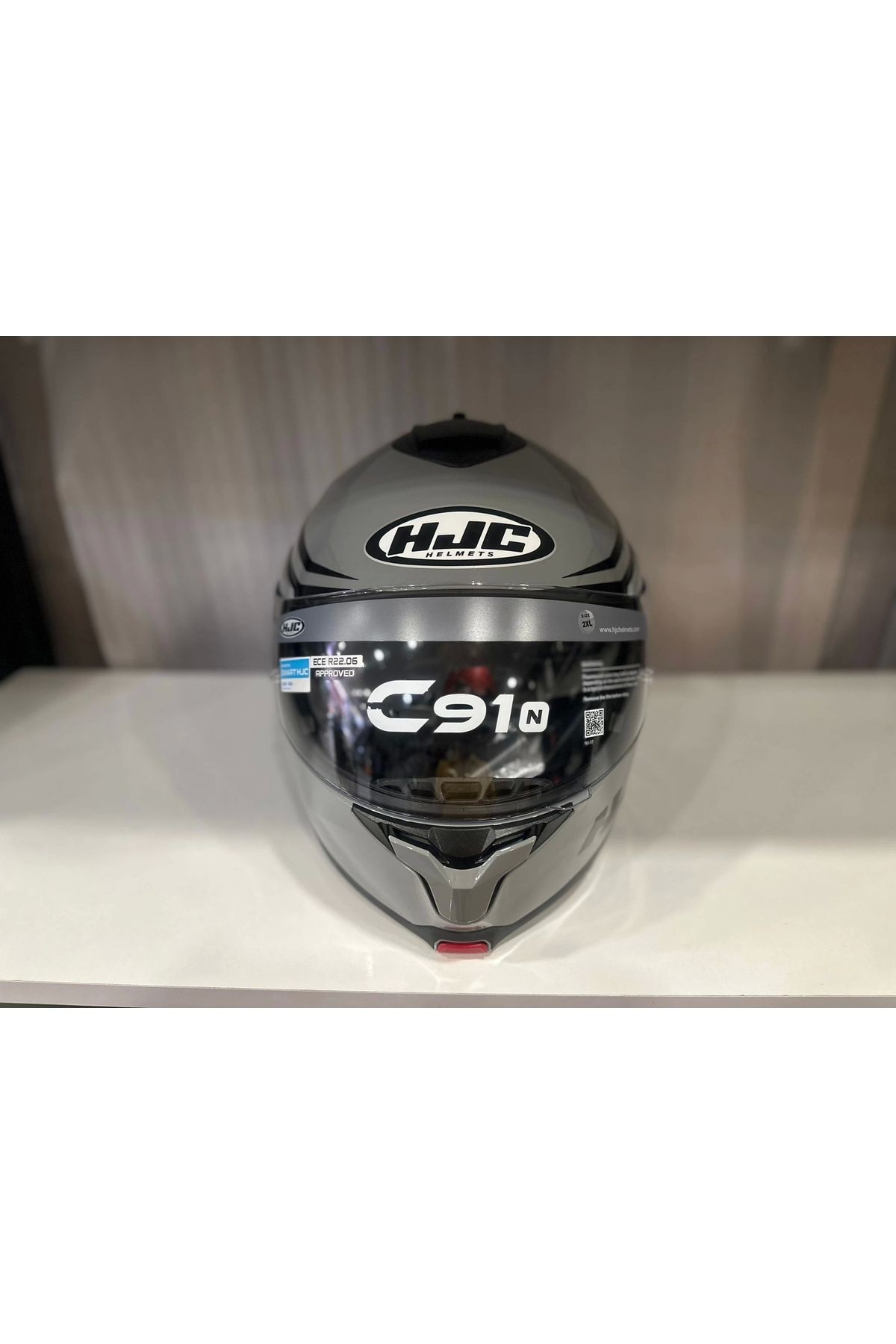 KASK HJC C91N KASK NEPOS MC5 PARLAK GRİ/SİYAH