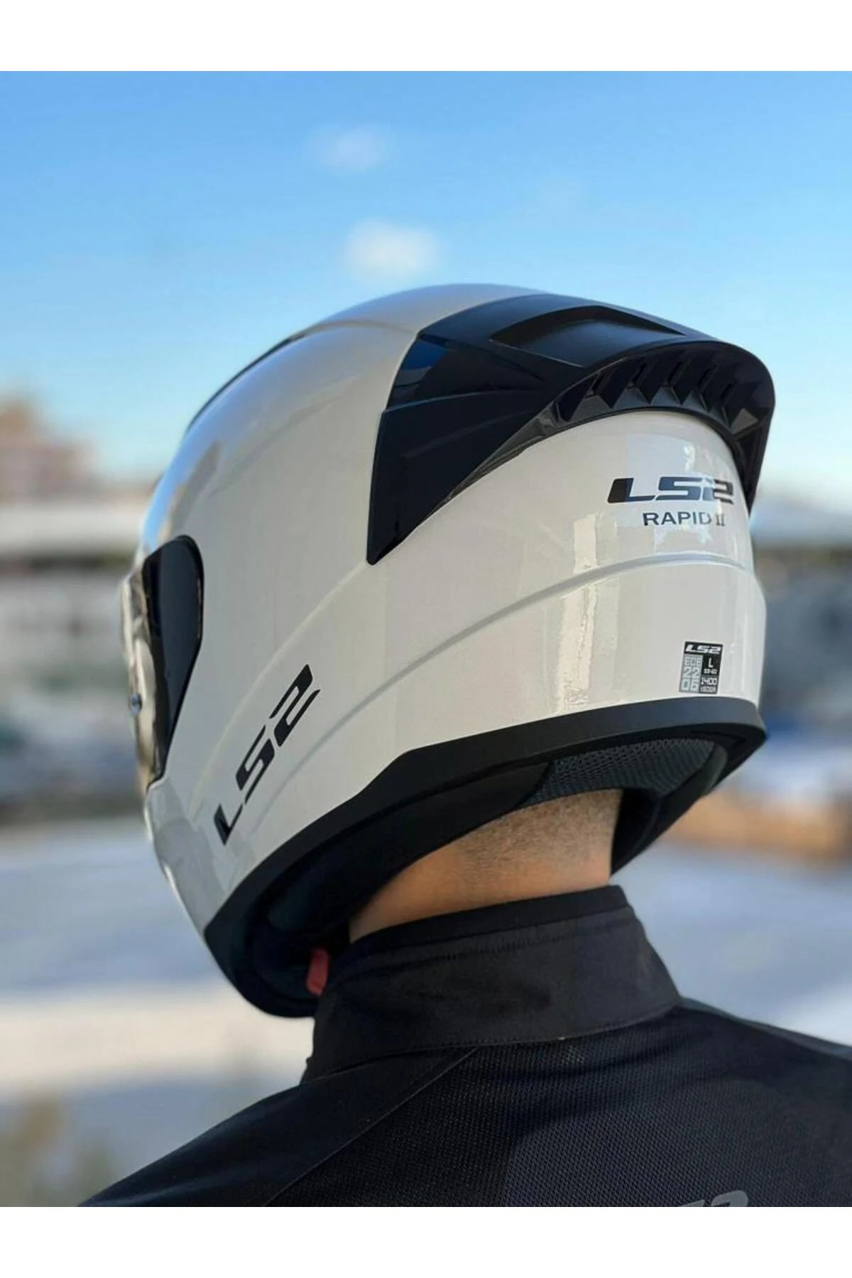 Rapid 2 Race Beyaz Kask