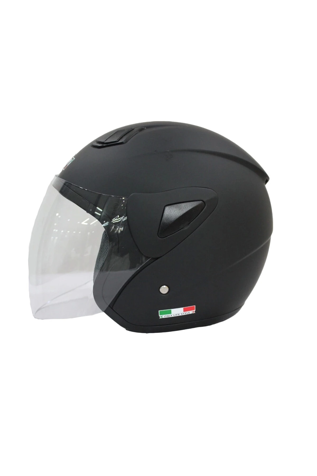 Kask Sw-733 Mat Siyah Şeffaf Camlı