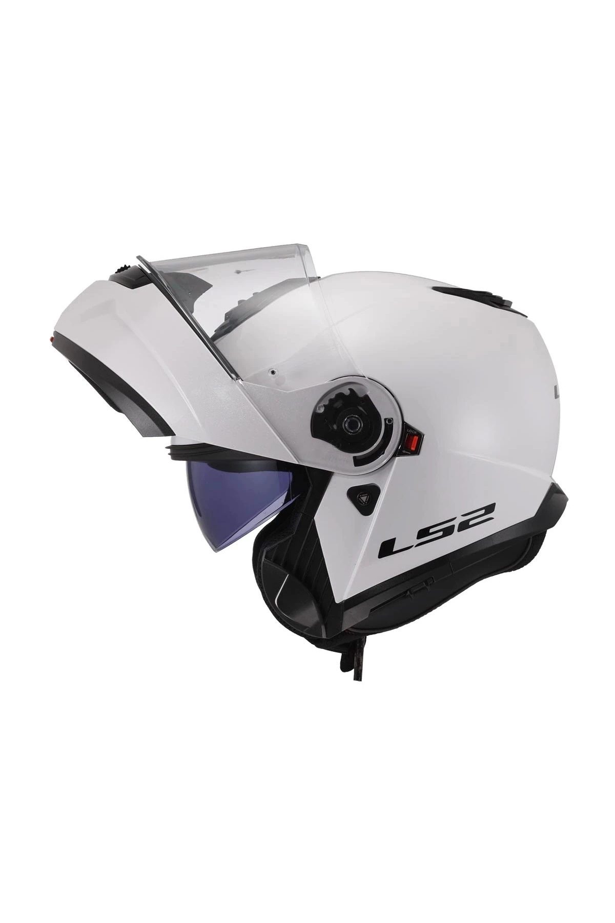 STROBE 2 ÇENE AÇILIR BEYAZ KASK