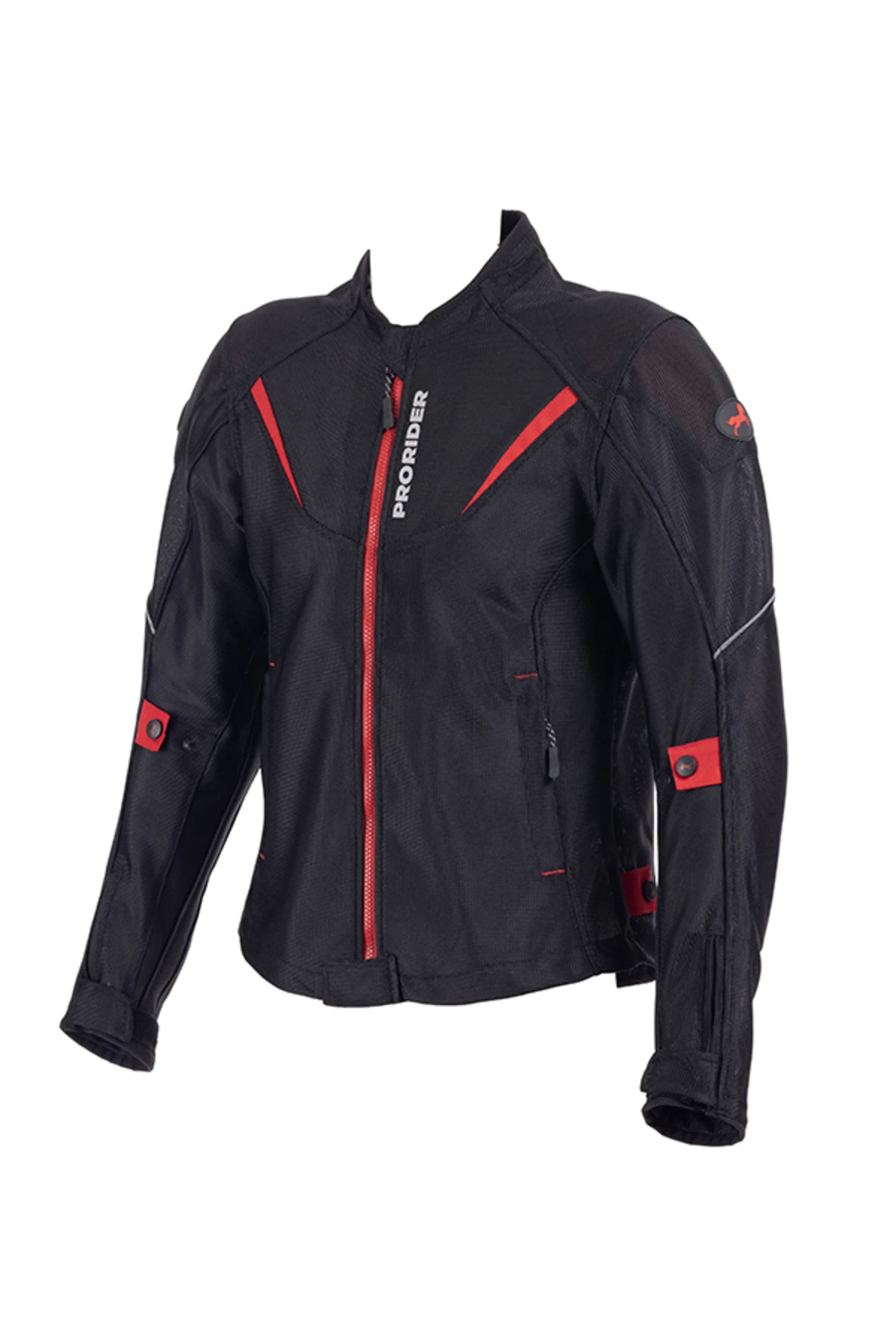 Windy Fileli Yazlık Siyah Motosiklet Montu Zırh File Model