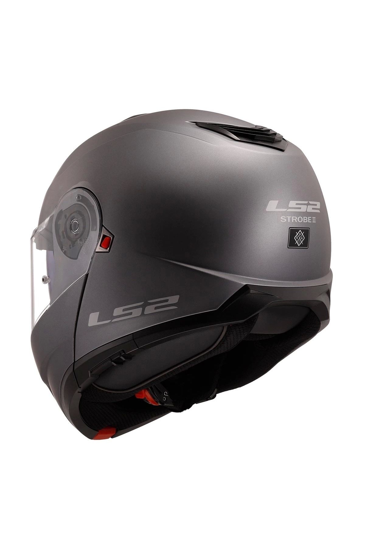 Strobe 2 Çene Açılır Mat Tıtanıum Kask