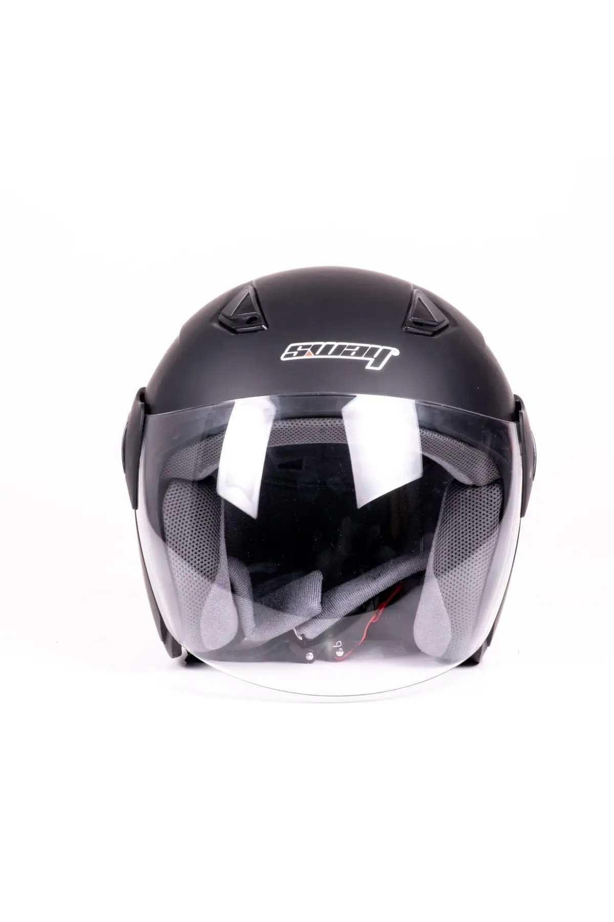 Mat Siyah Yarım Kask Sw 706