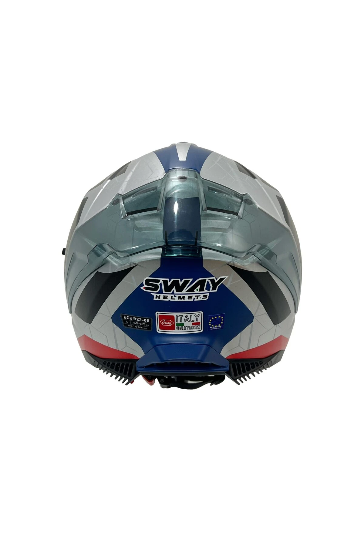 865 BEYAZ-SİYAH-KIRMIZI KASK