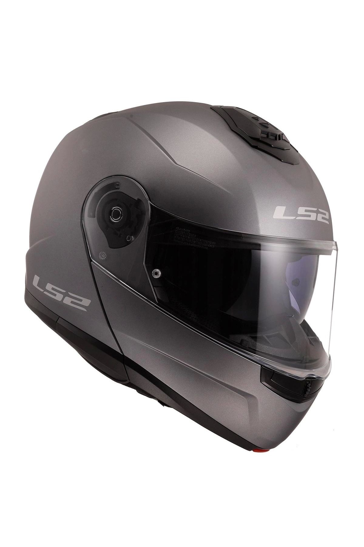 Strobe 2 Çene Açılır Mat Tıtanıum Kask