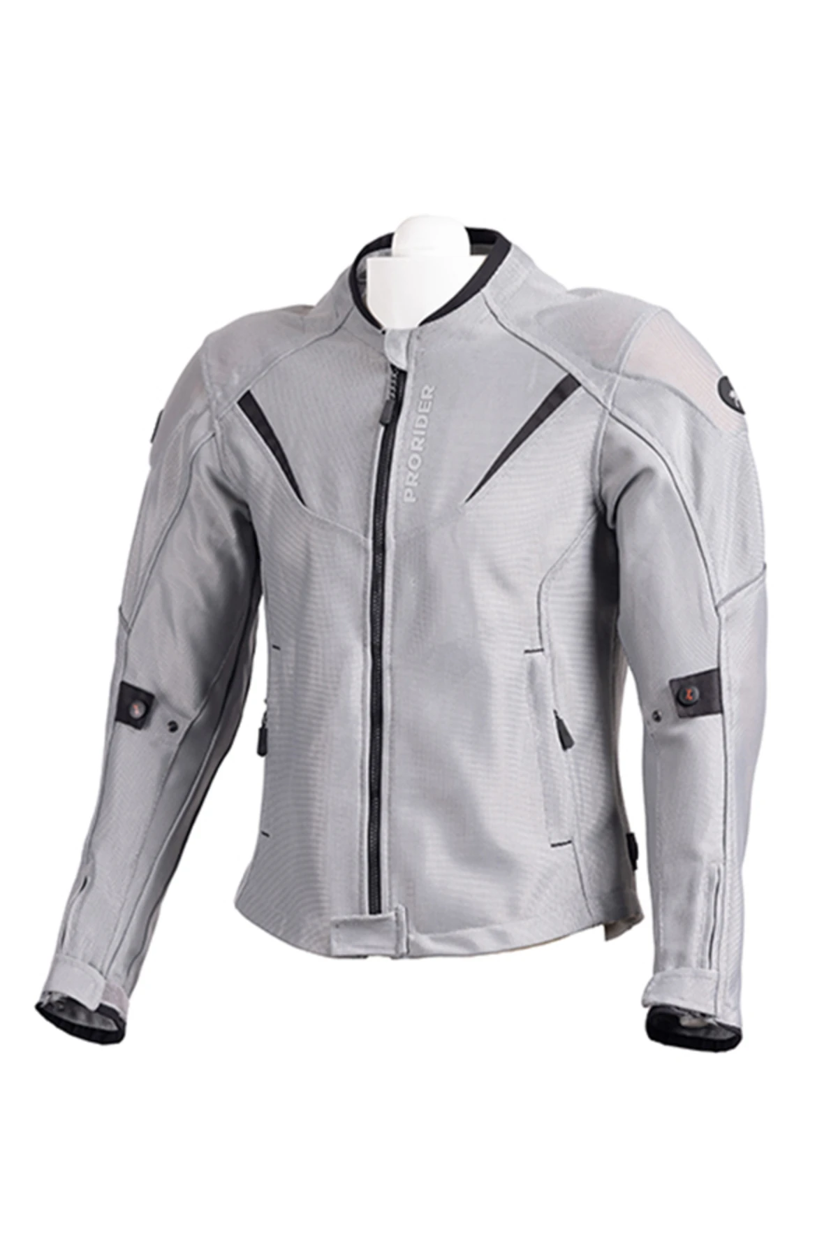 Windy Fileli Yazlık Gri Motosiklet Montu Zırh File Model