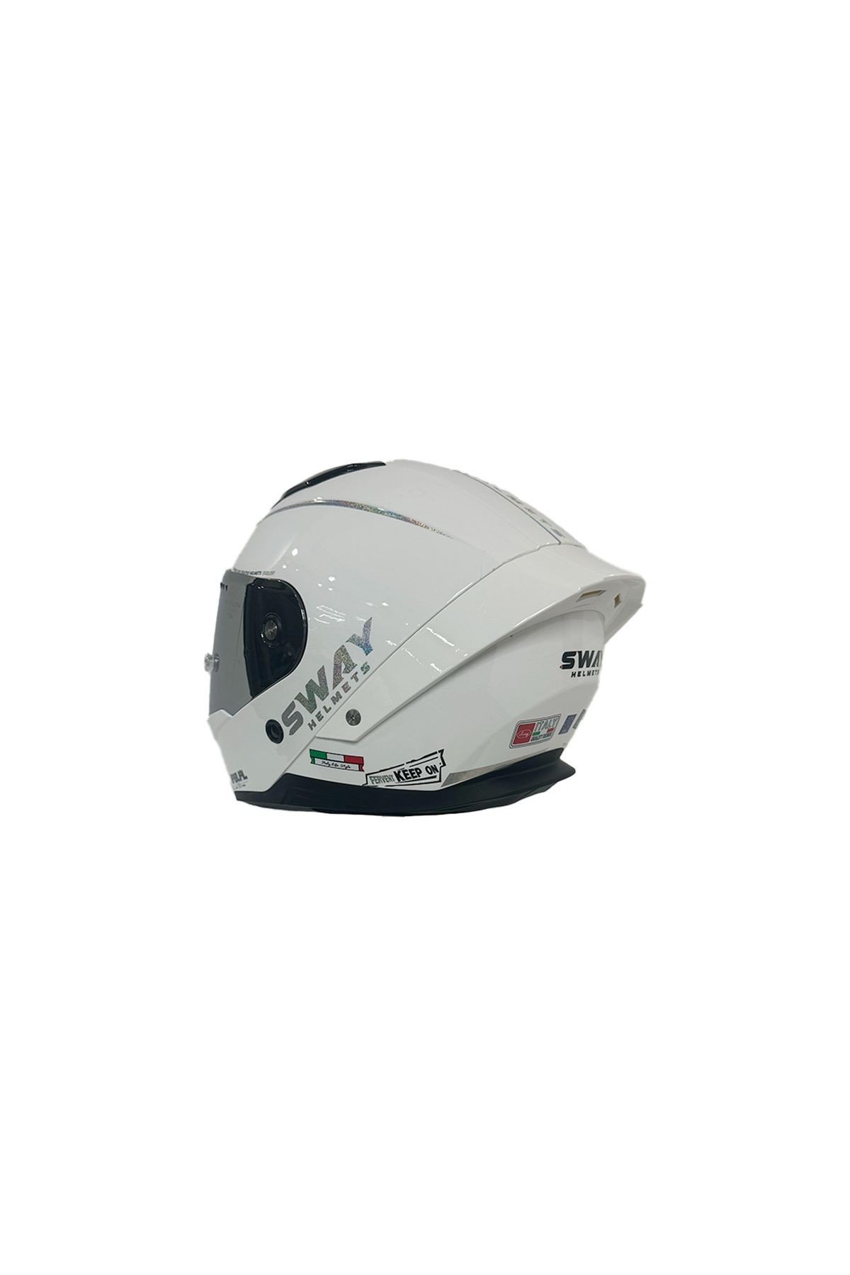 SW 850 White Silver Full Face Kask