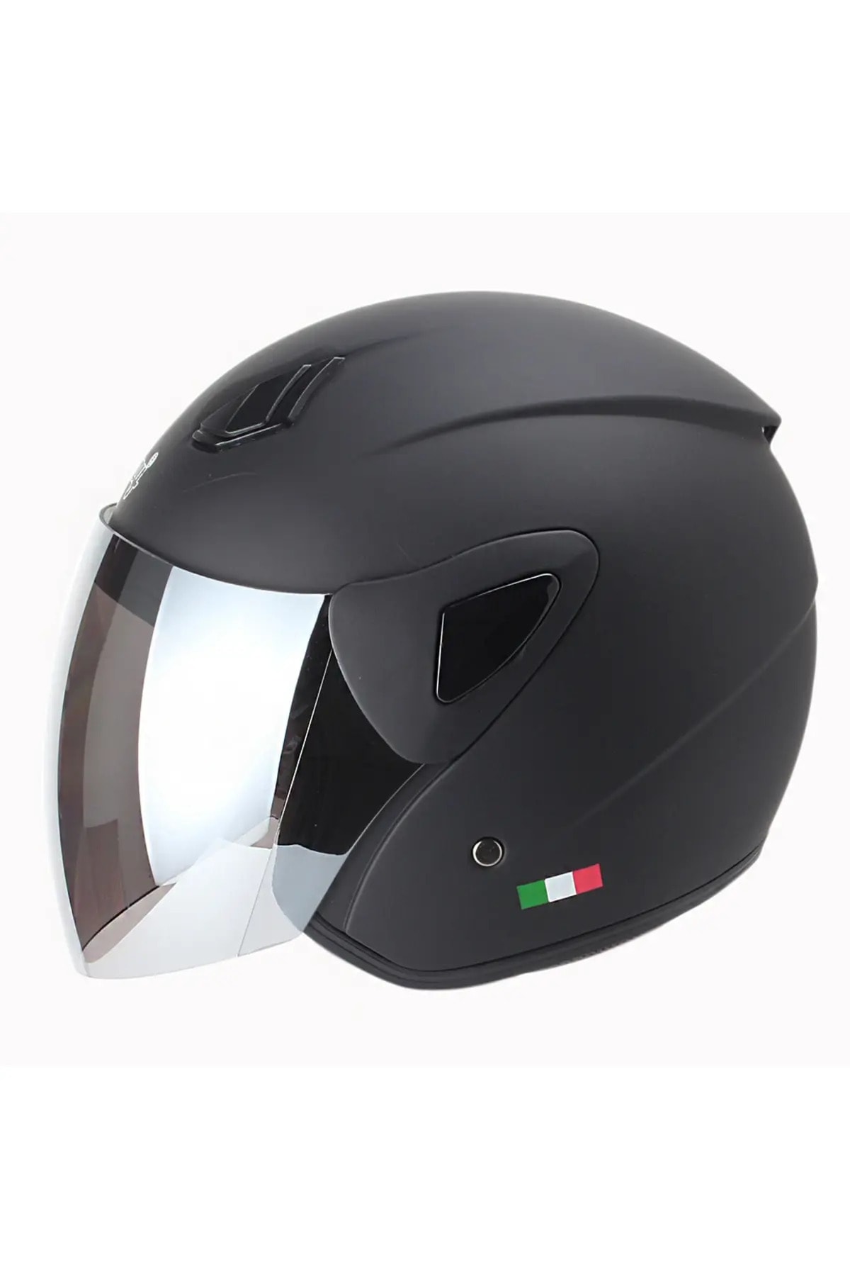 Mat Siyah Yarım Kask Sw 706
