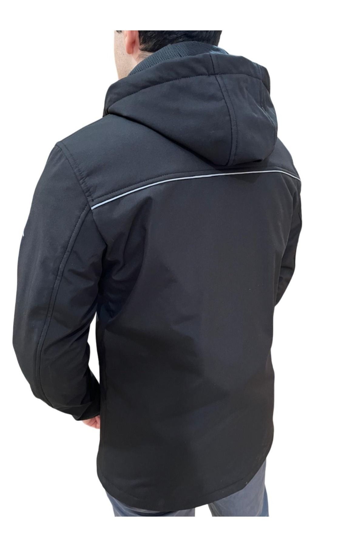 Shark Softshell Motosiklet Montu Korumalı Siyah