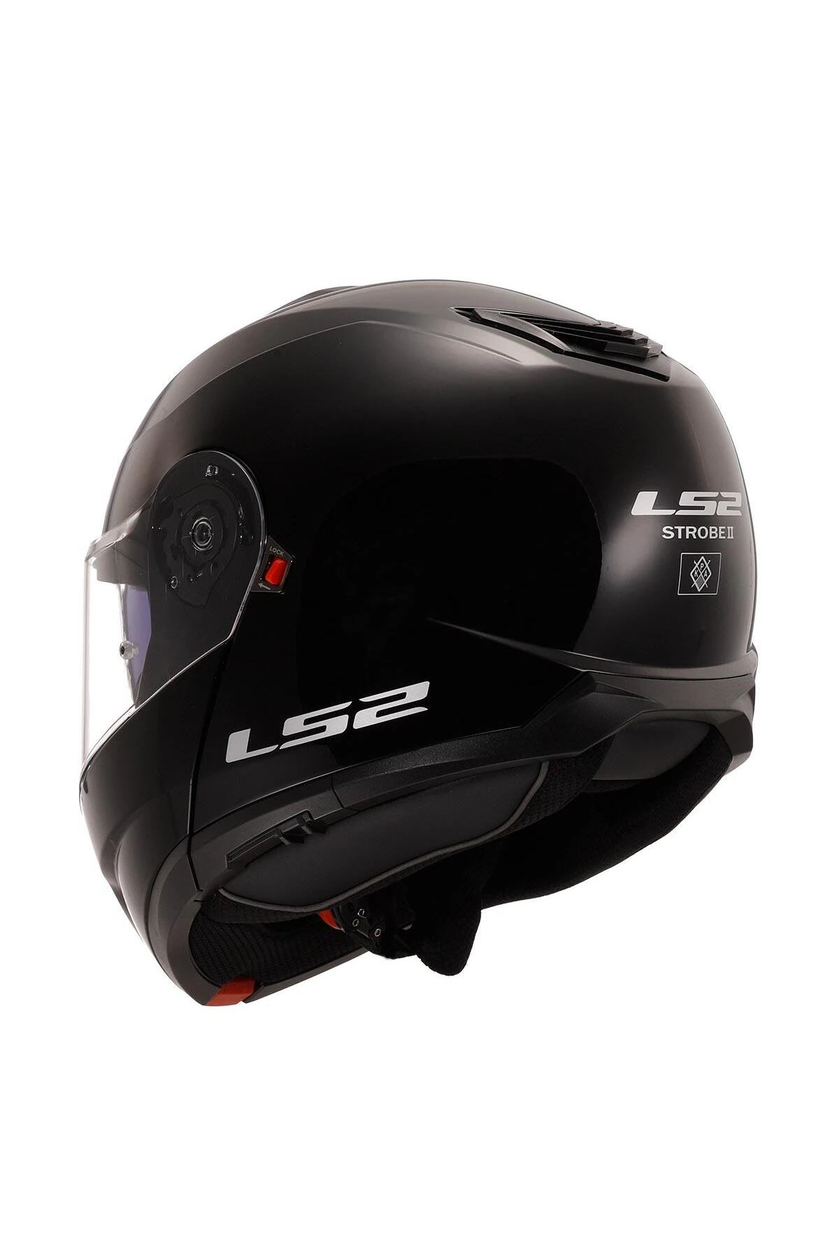 STROBE 2 PARLAK SİYAH KASK