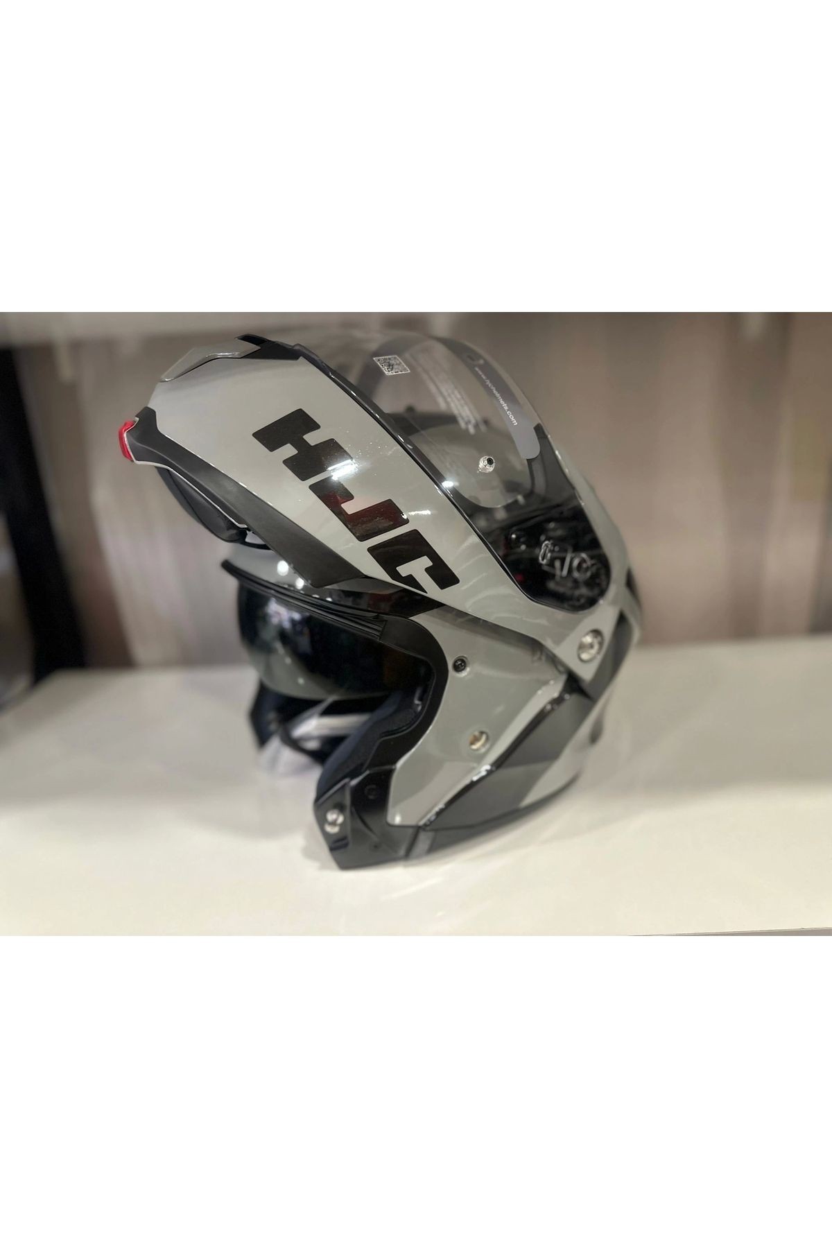 KASK HJC C91N KASK NEPOS MC5 PARLAK GRİ/SİYAH