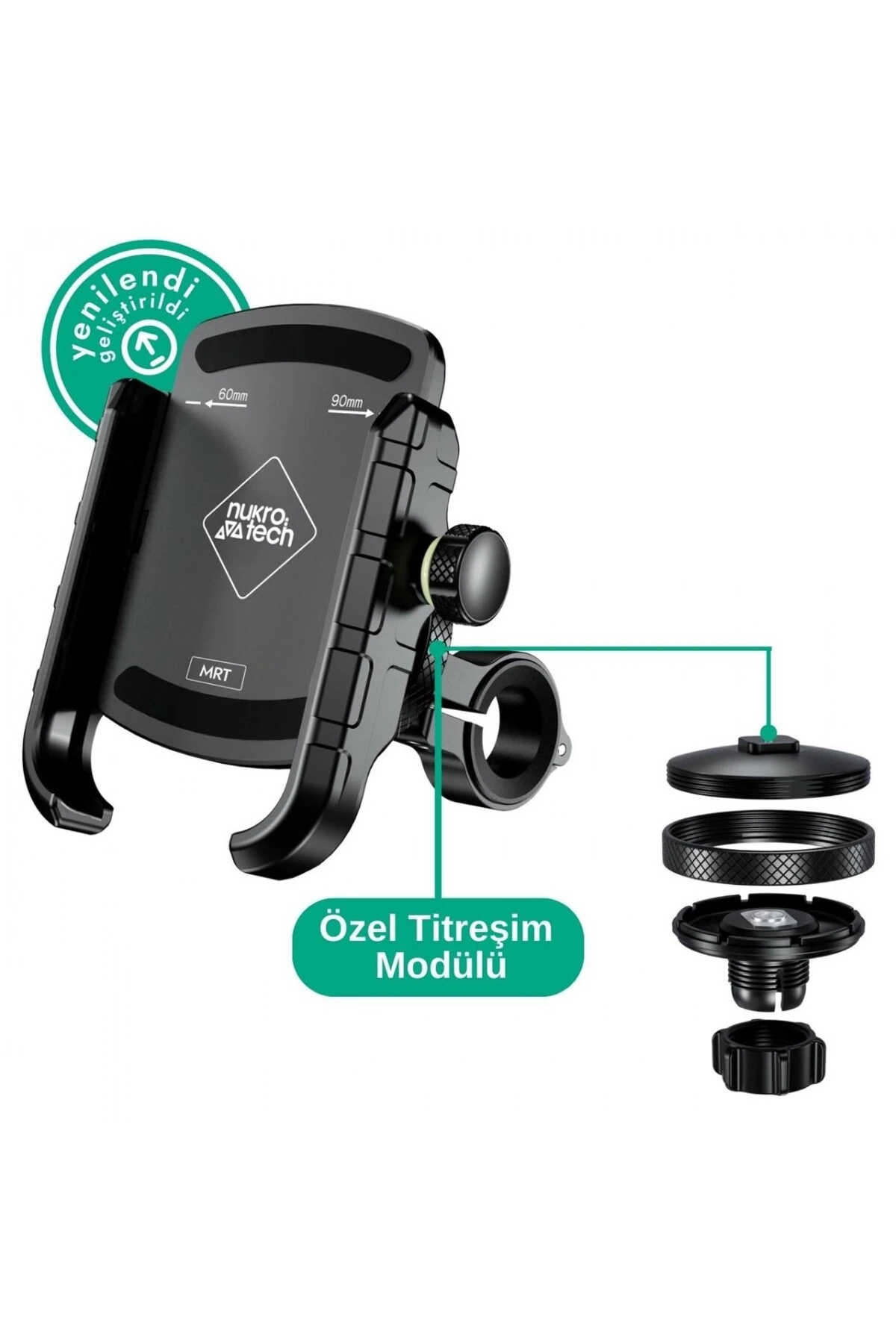 MRT TELEFON TUTUCU TİTREŞİM MODÜLLÜ (GİDON VE AYNA BAĞLANTI APARATI)