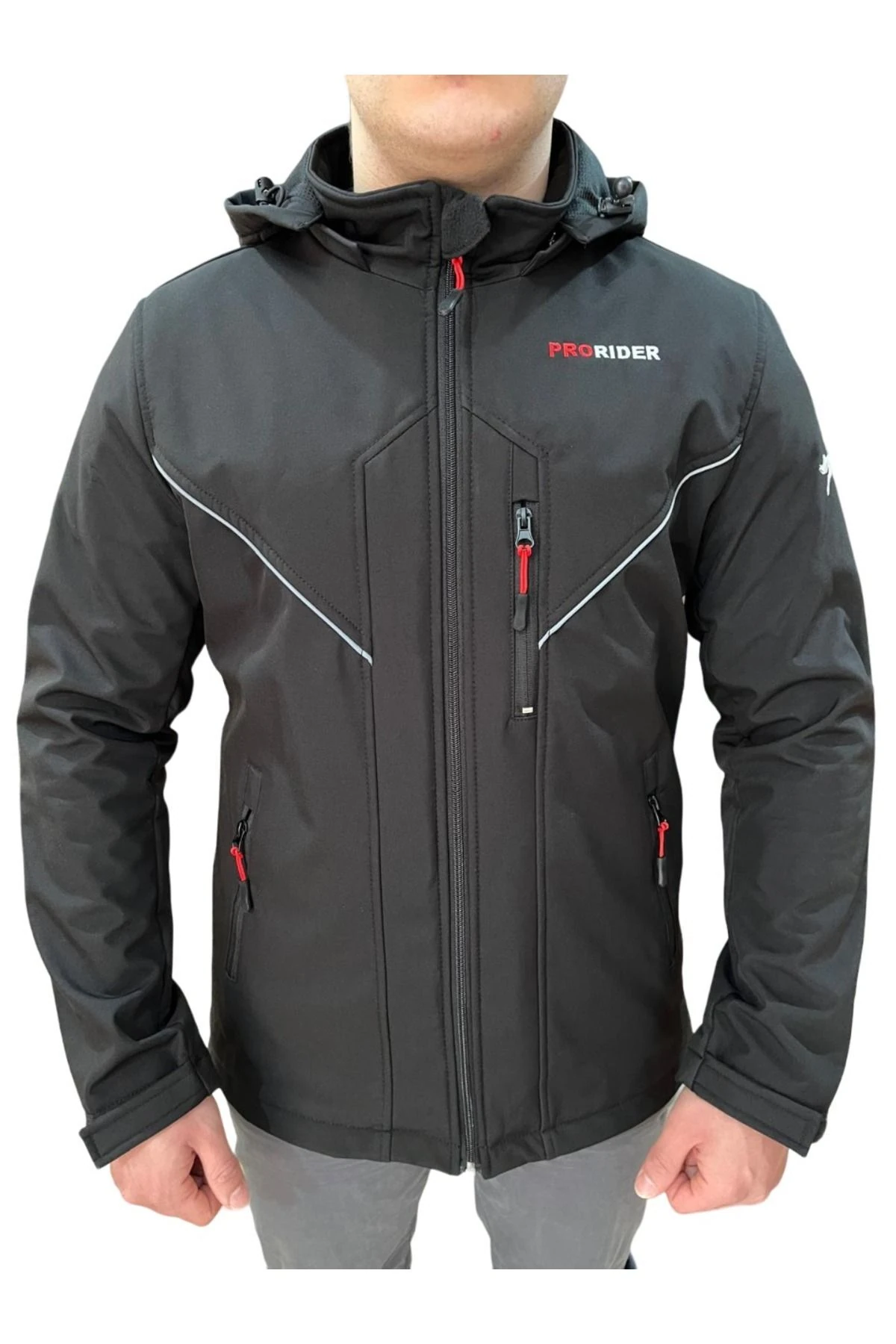 Shark Softshell Motosiklet Montu Korumalı Siyah