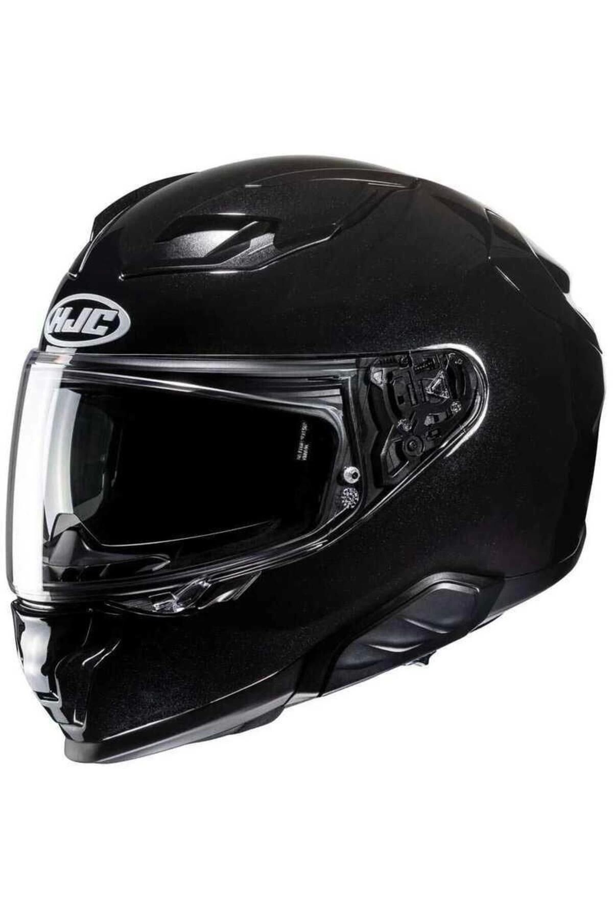 F71 Kapalı Kask Metal Siyah Full Face