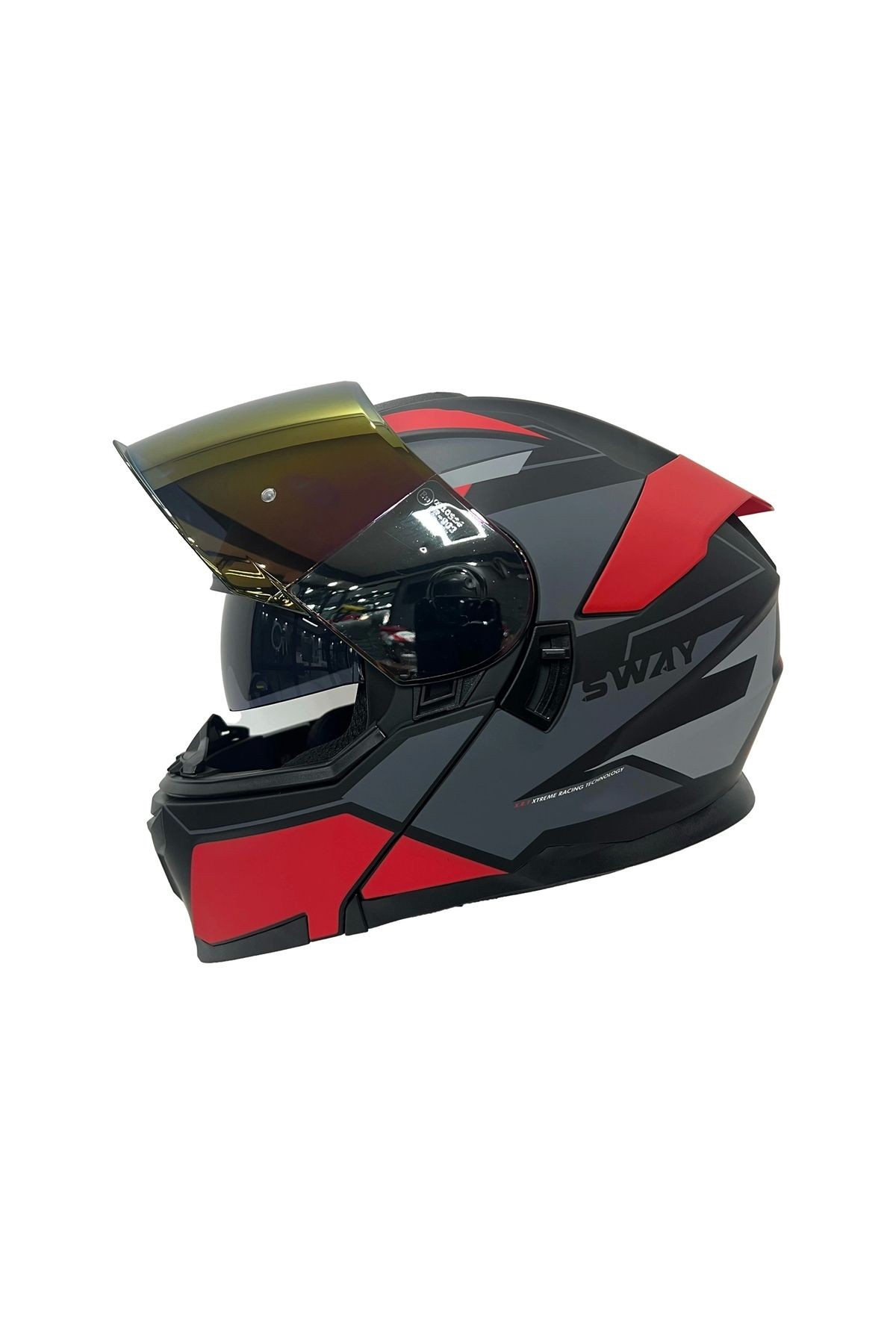 Kask Sw 912 C1 Red Çene Açılır