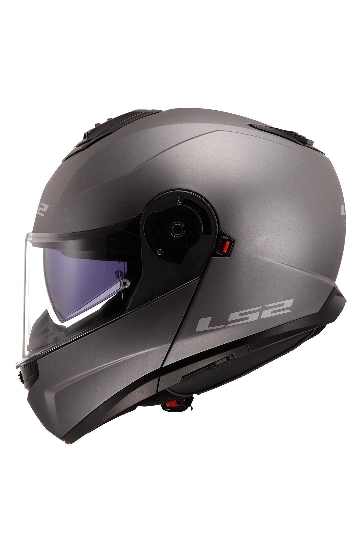 Strobe 2 Çene Açılır Mat Tıtanıum Kask