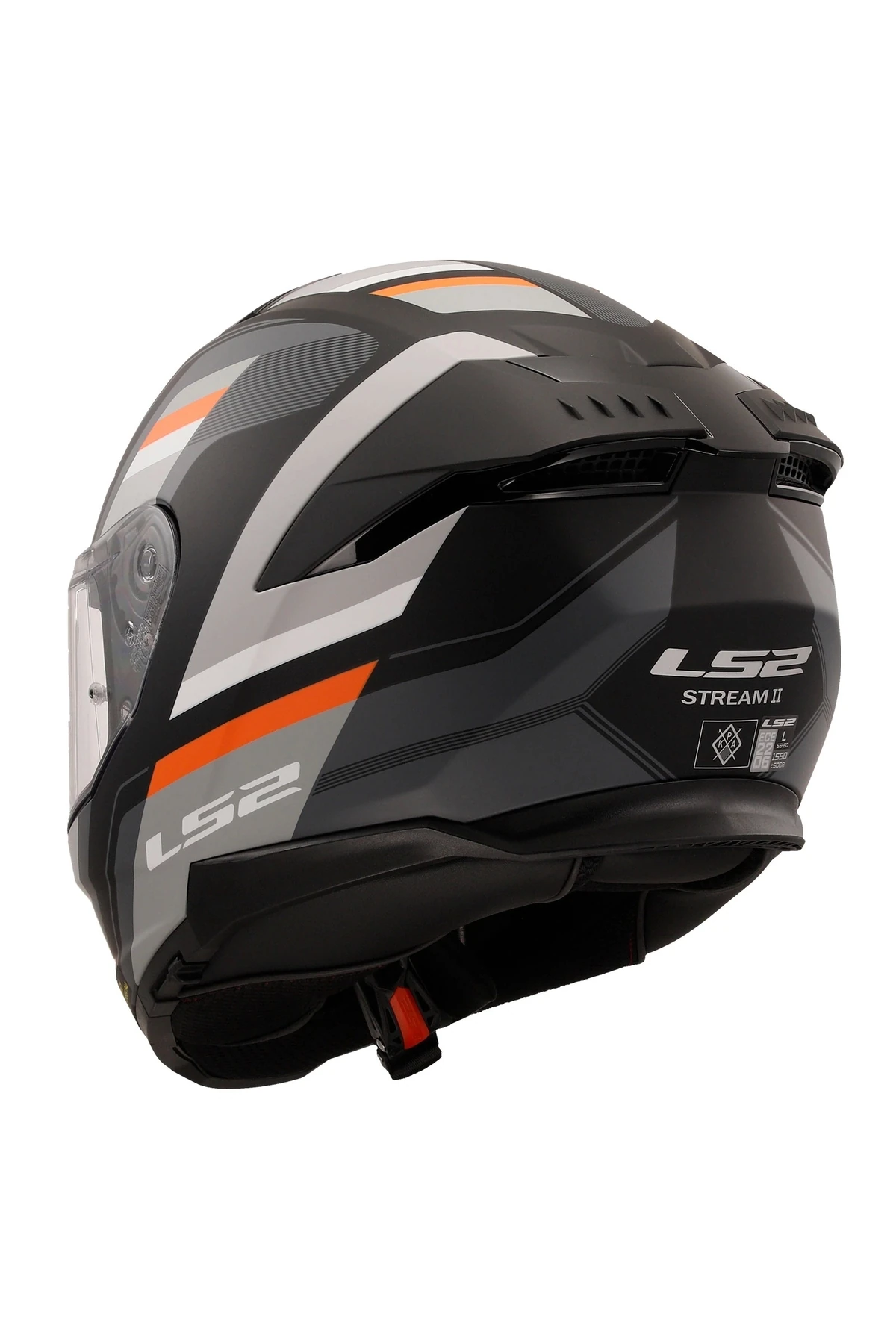 STREAM 2 VINTAGE MAT SİYAH-GRİ-BEYAZ-KIRMIZI KASK