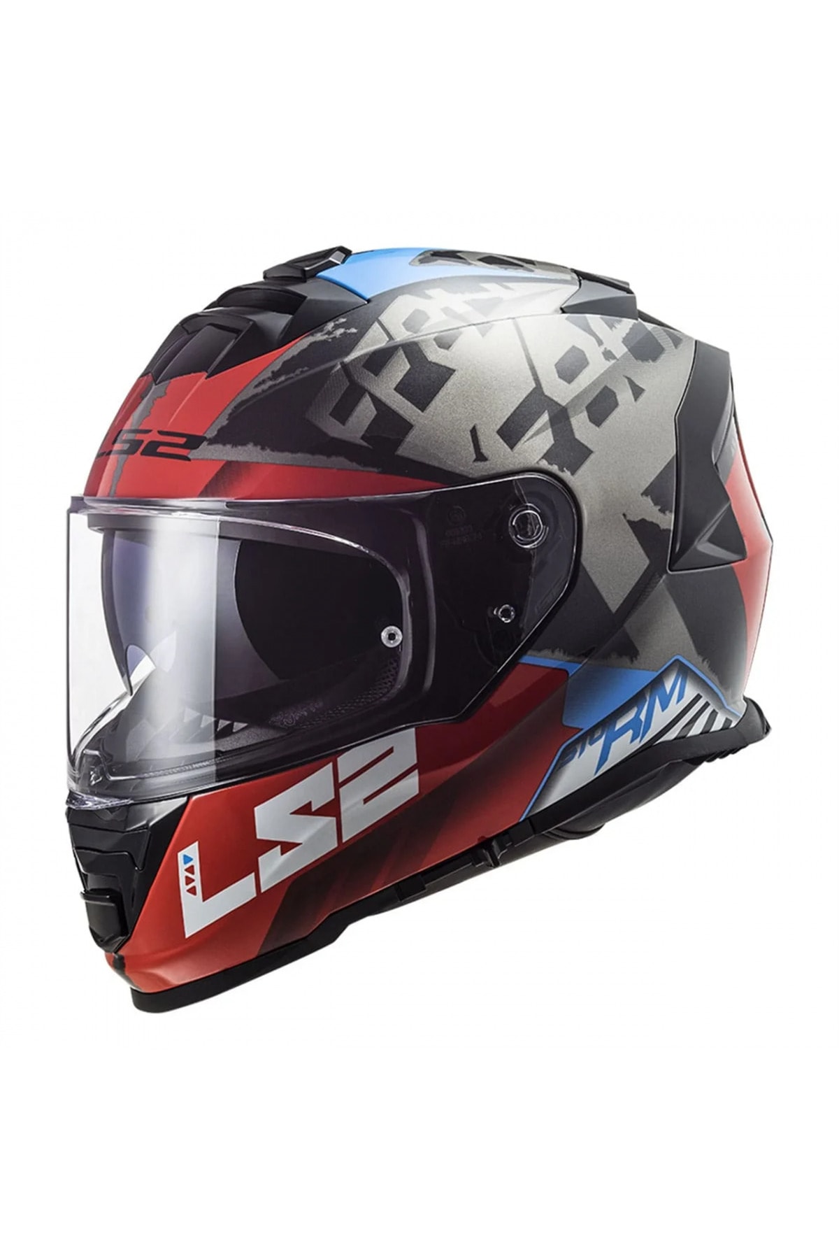 STORM 2 SPRINTER KAPALI KASK MAT SİYAH-KIRMIZI-TITANIUM