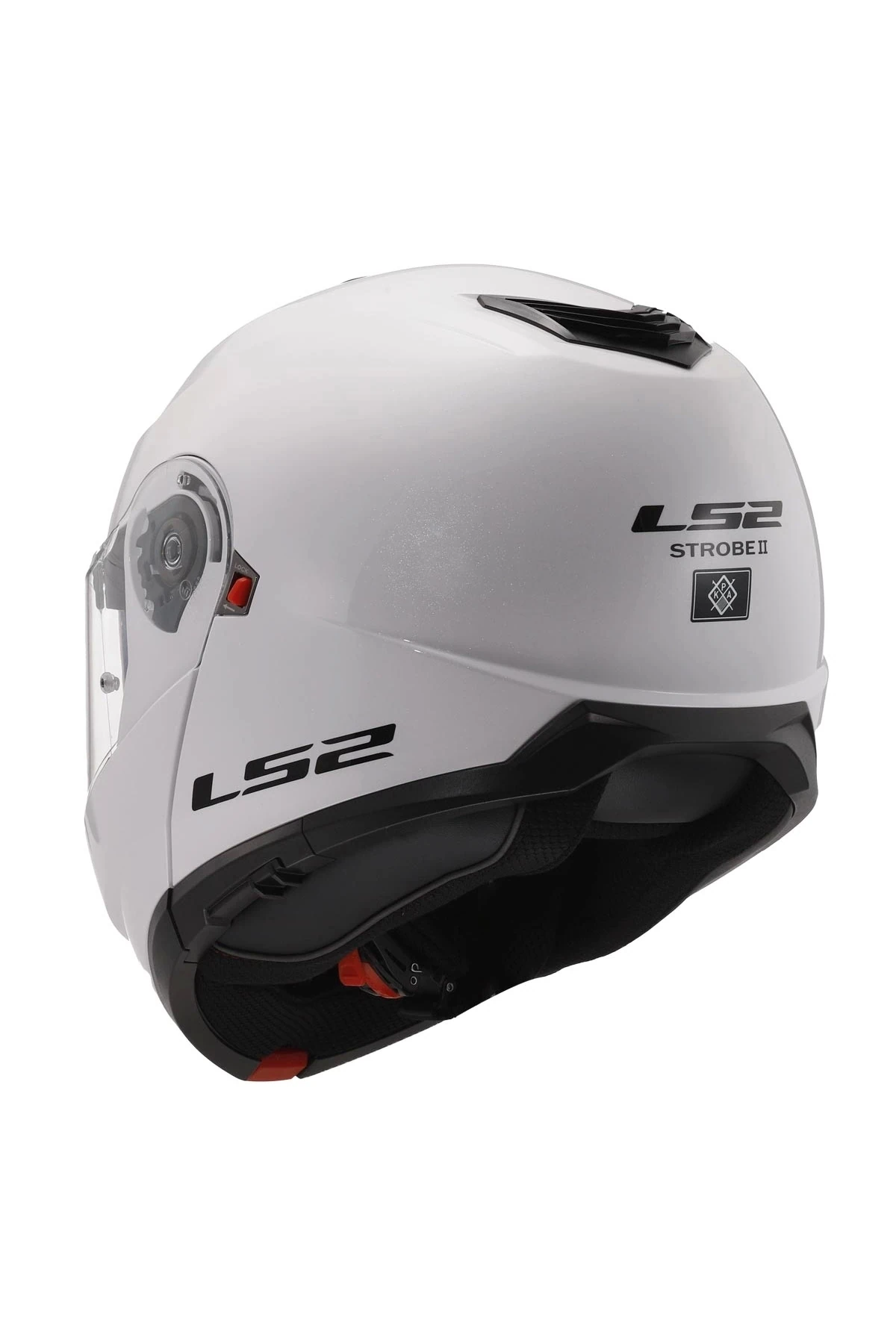 STROBE 2 ÇENE AÇILIR BEYAZ KASK