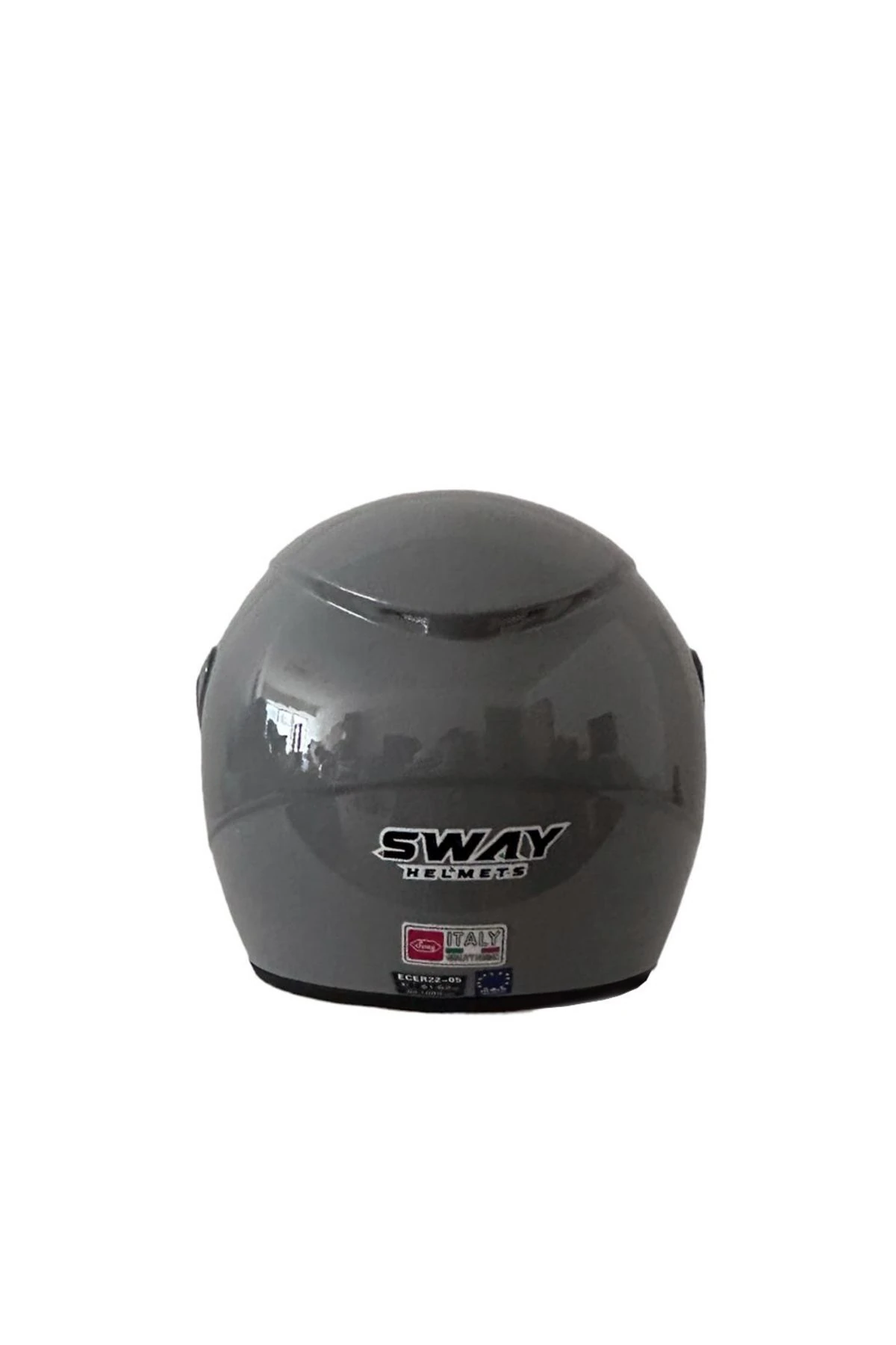 SW 733 Nardo Gri Yarım Kask - Şeffaf Vizörlü