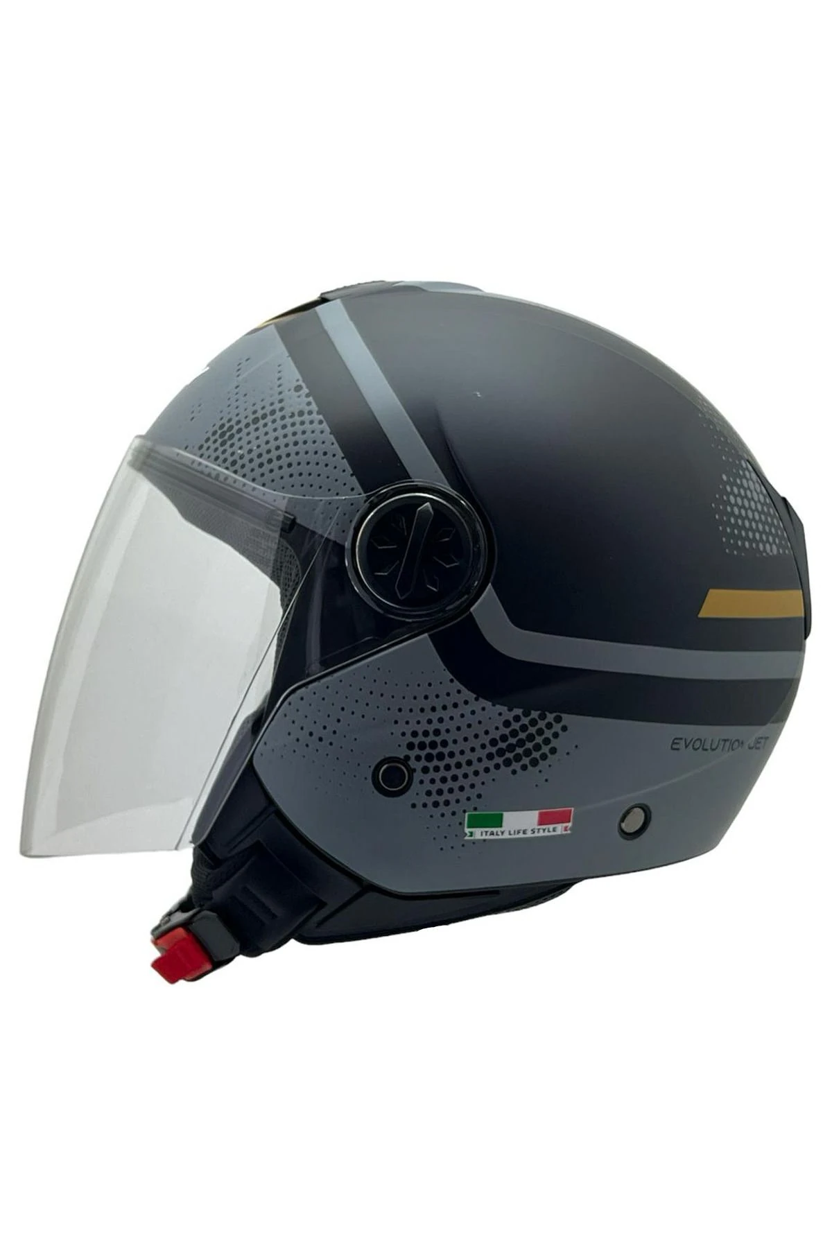 715 GEMINI SİYAH-GRİ KASK