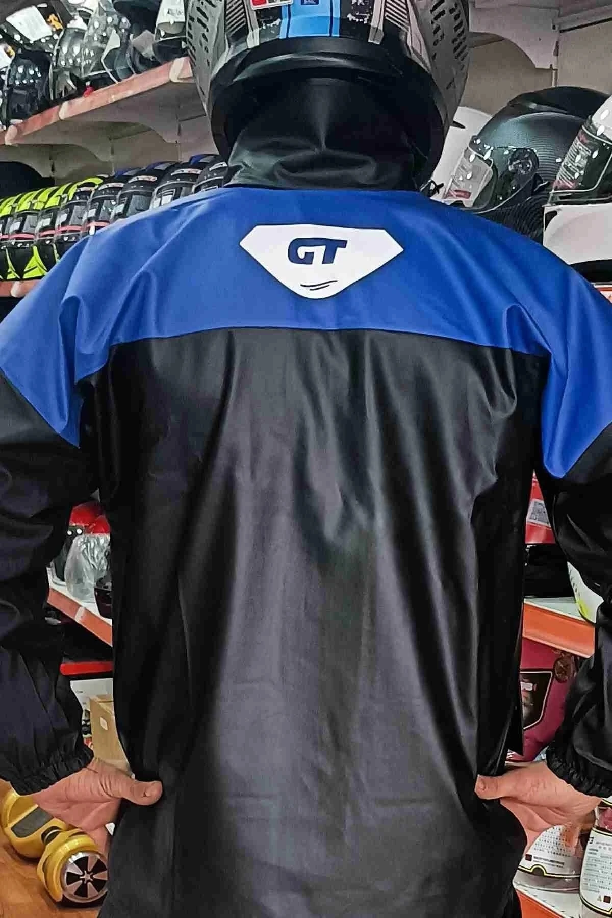Gt Cepli Ve Reflektörlü Yağmurluk Takım Mavi
