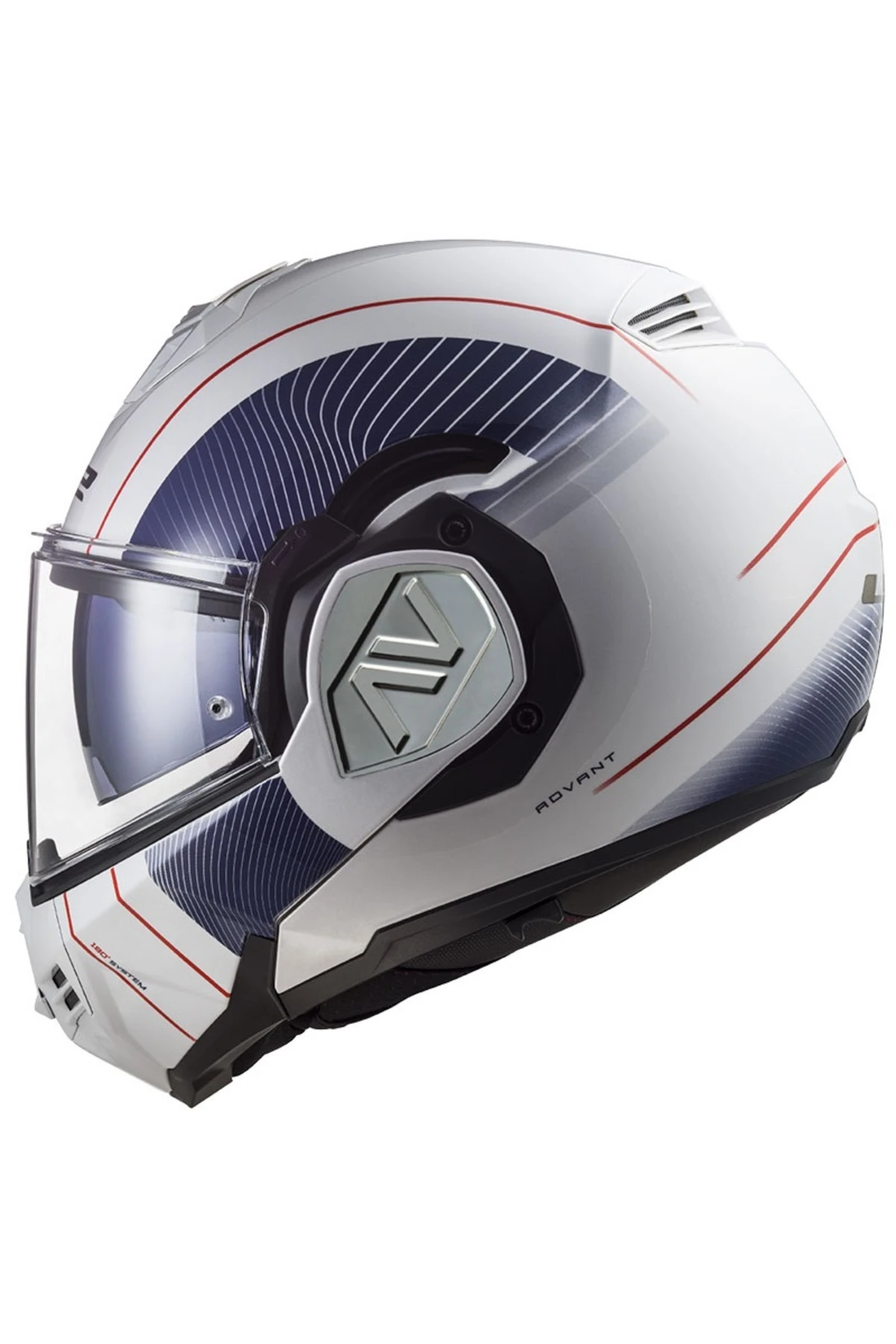 ADVANT COOPER ÇENE AÇILIR MODÜLER KASK BEYAZ MAVİ