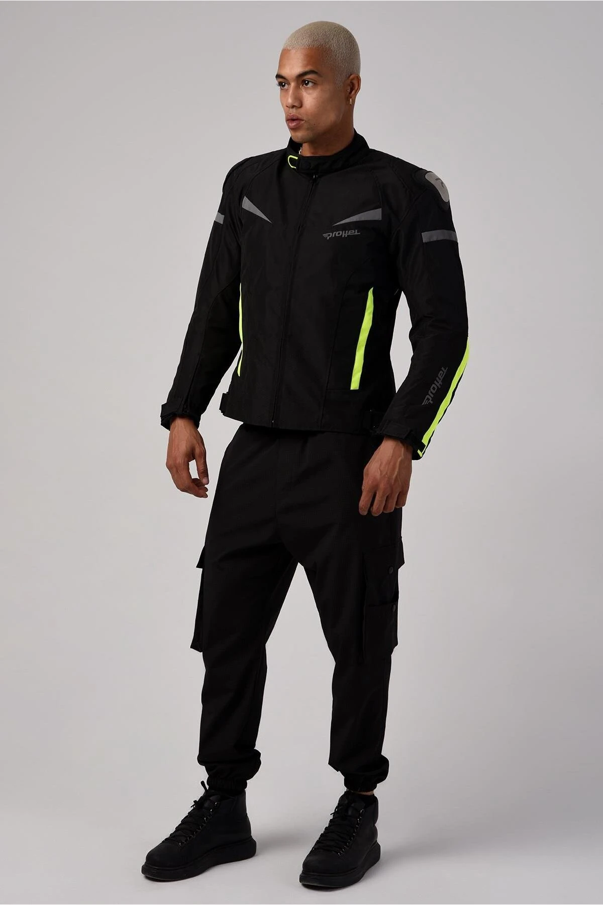 Colombıa 4 Mevsim Motosiklet Montu Neon Sarı