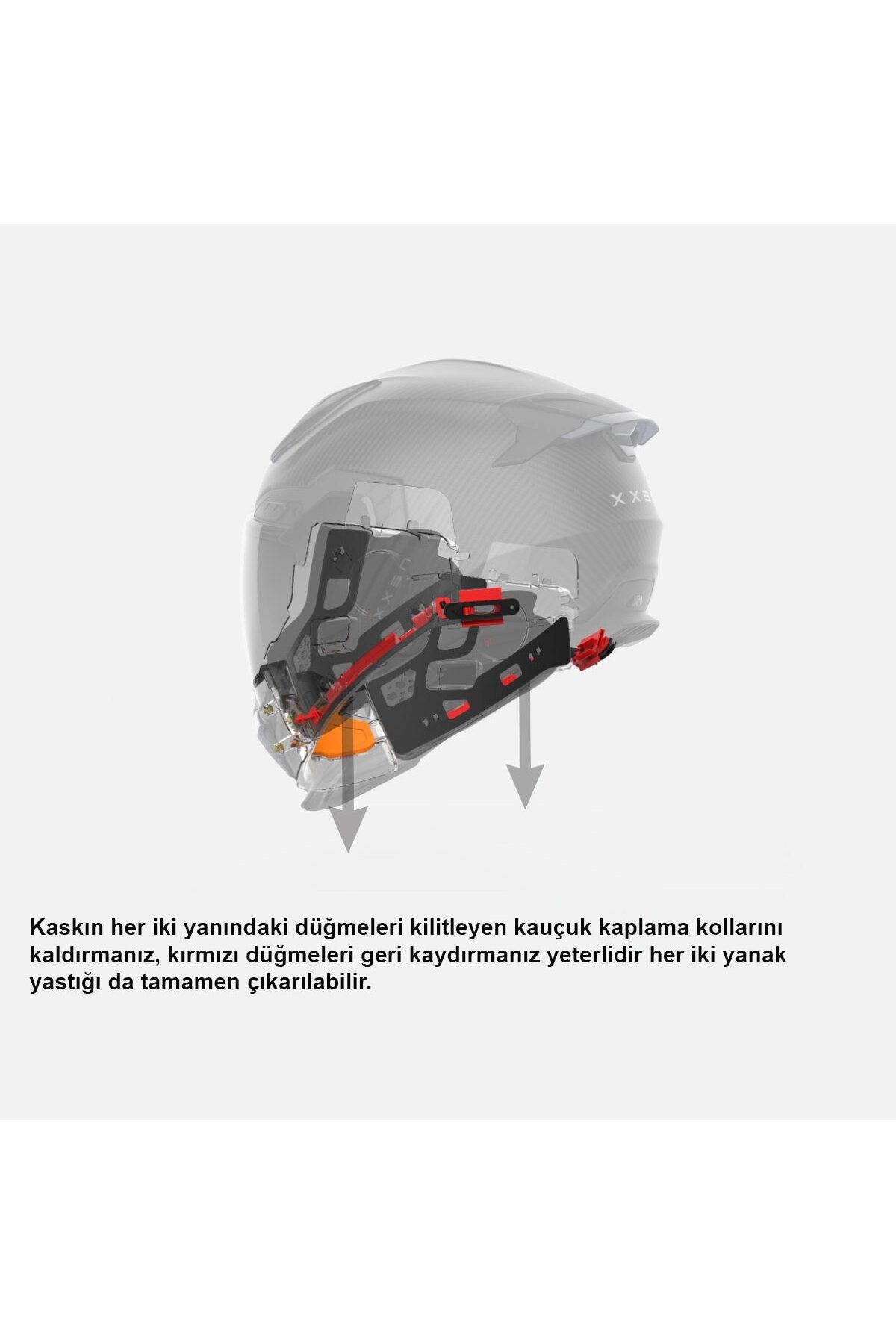 X.WST3 Plain Motosiklet Kaskı