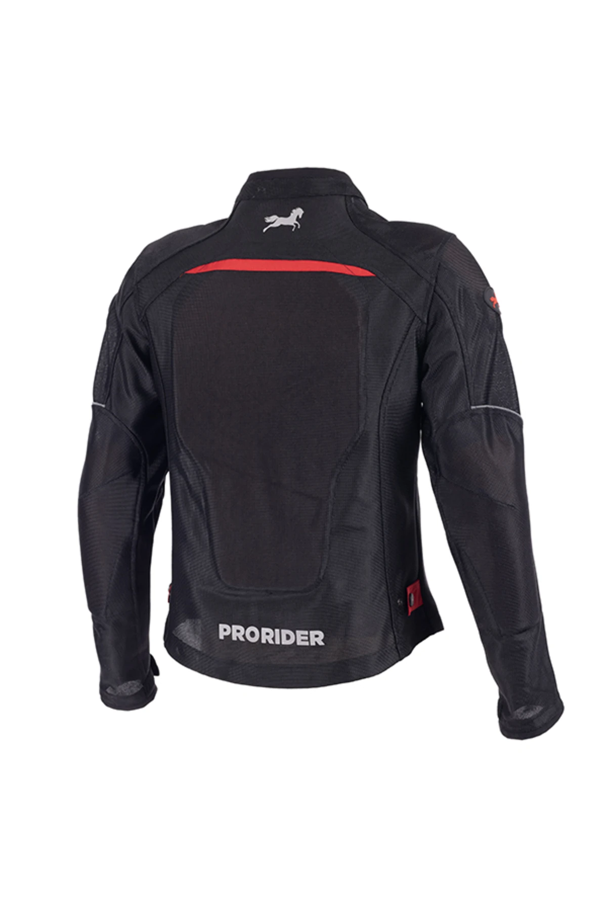 Windy Fileli Yazlık Siyah Motosiklet Montu Zırh File Model