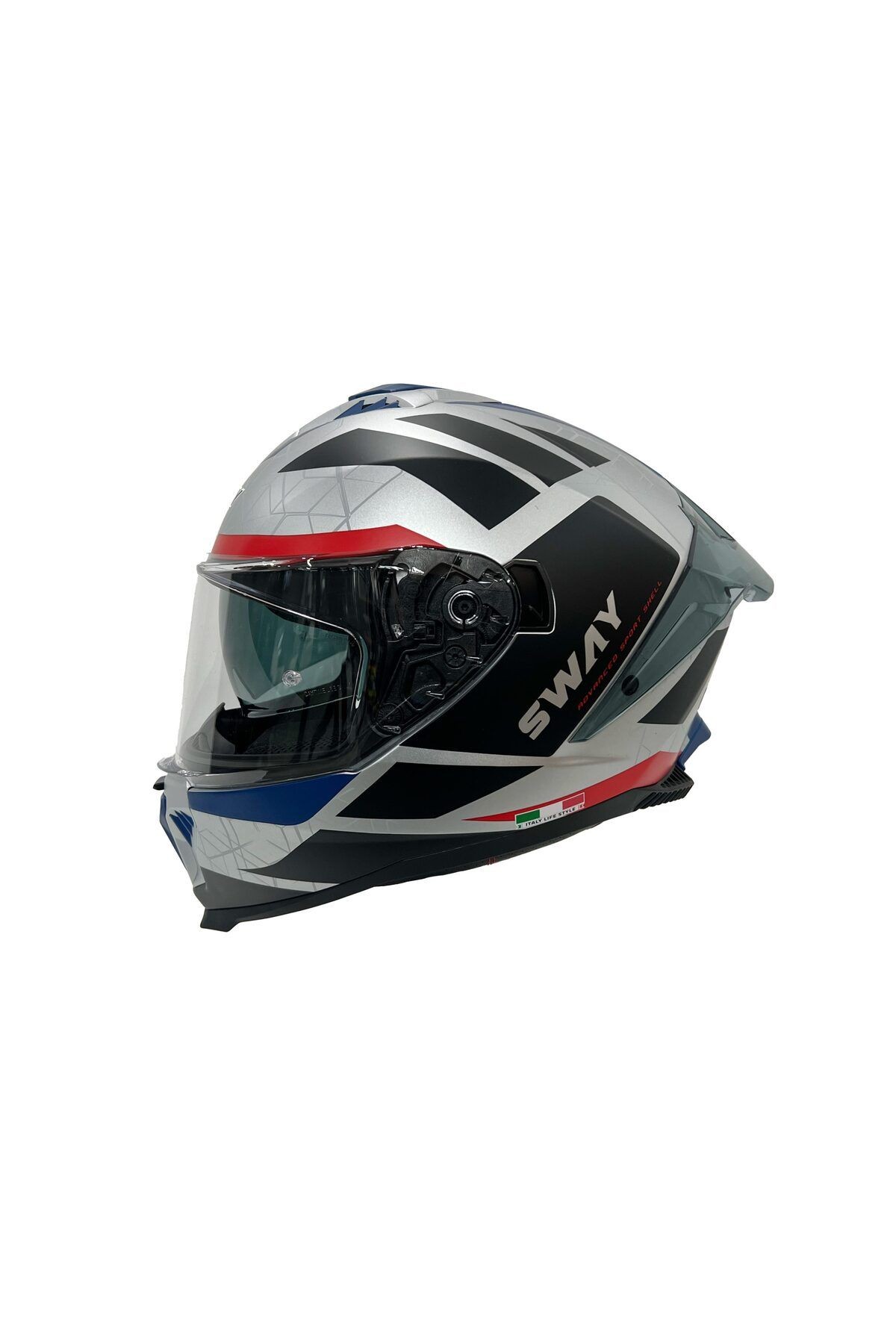 SW 865  White Black Red Kask